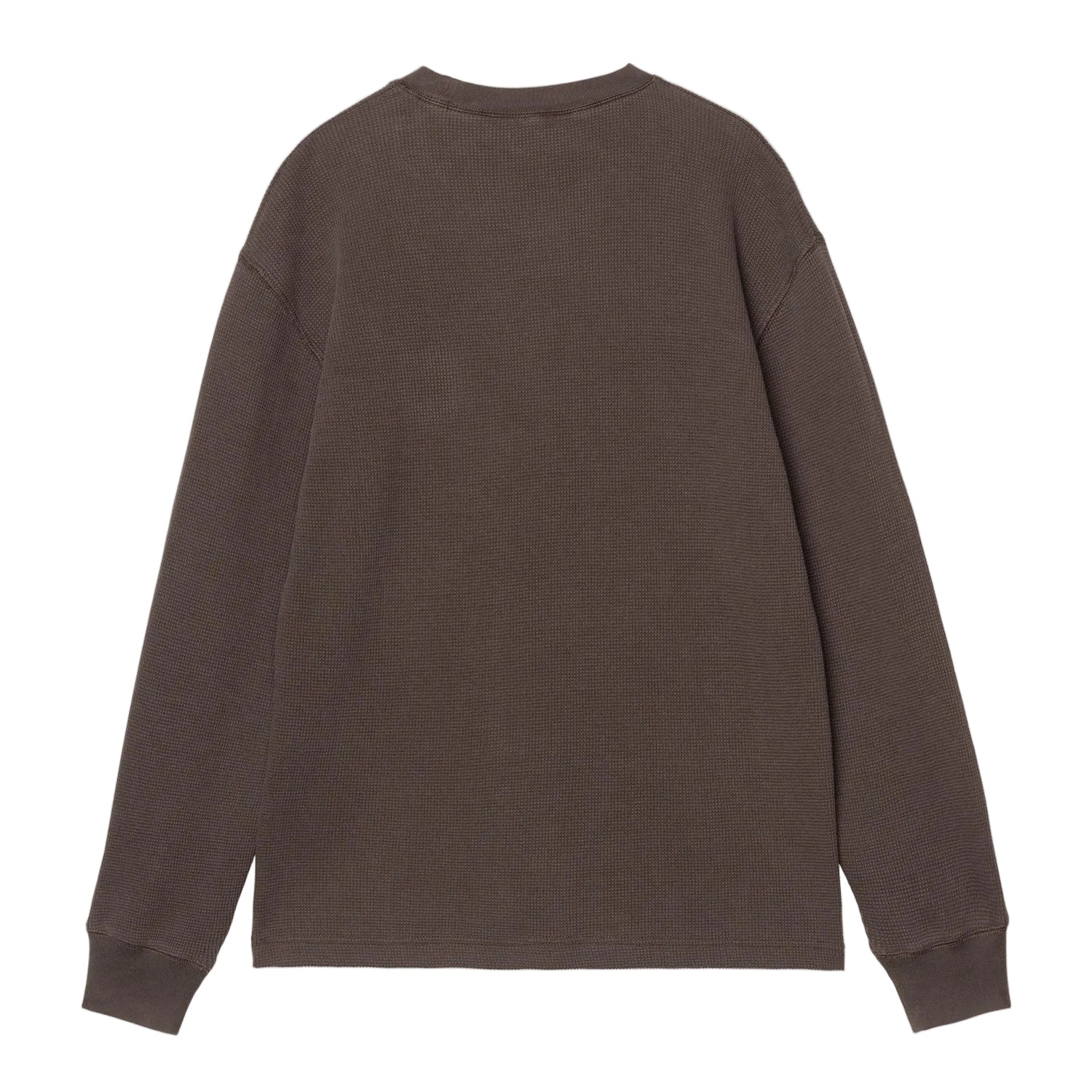 L/S VISTA WAFFLE T-SHIRT TOBACCO GARMENT DYED