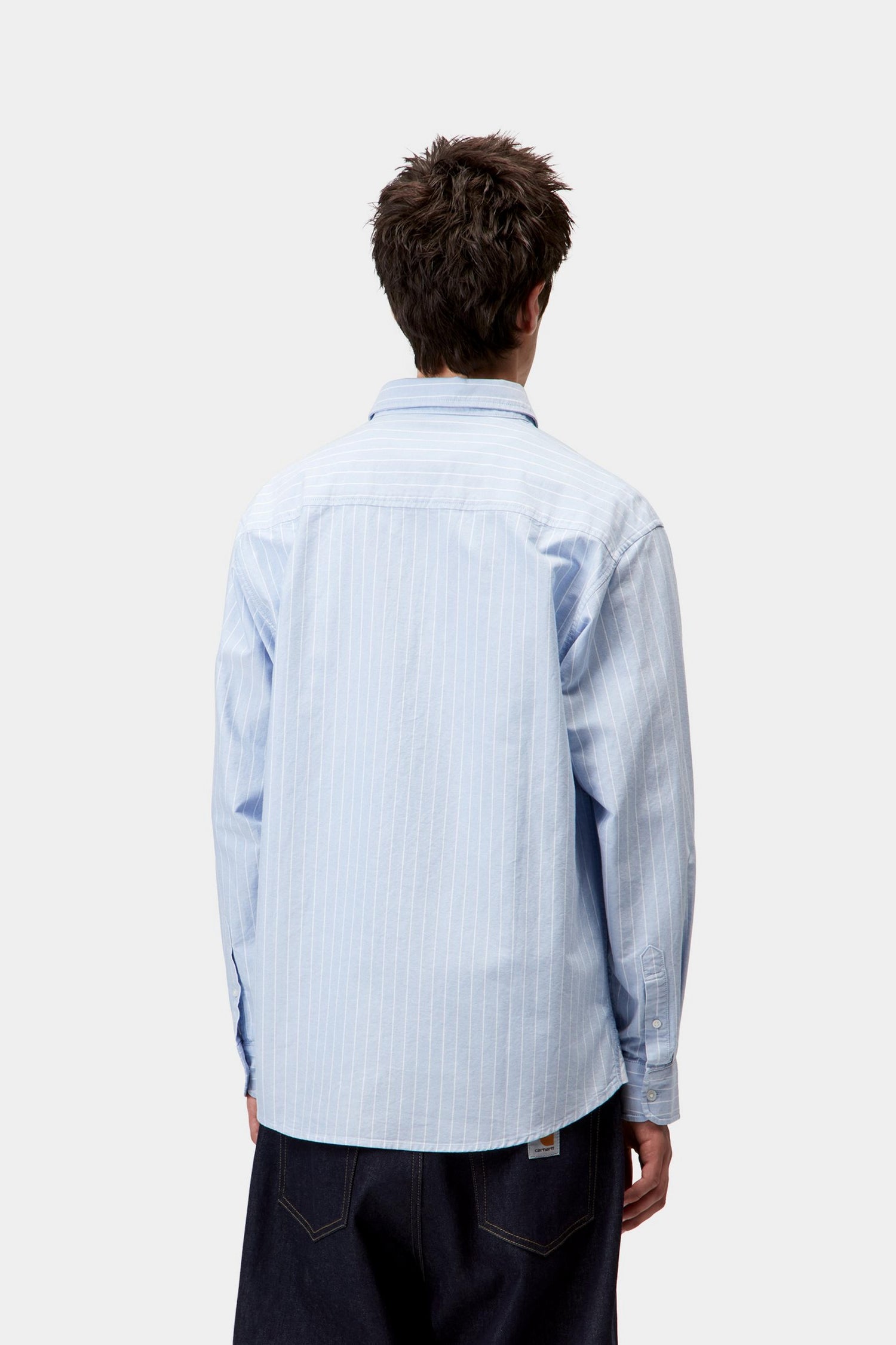 L/S CASSEL SHIRT CASSEL STRIPE BLEACH / WHITE