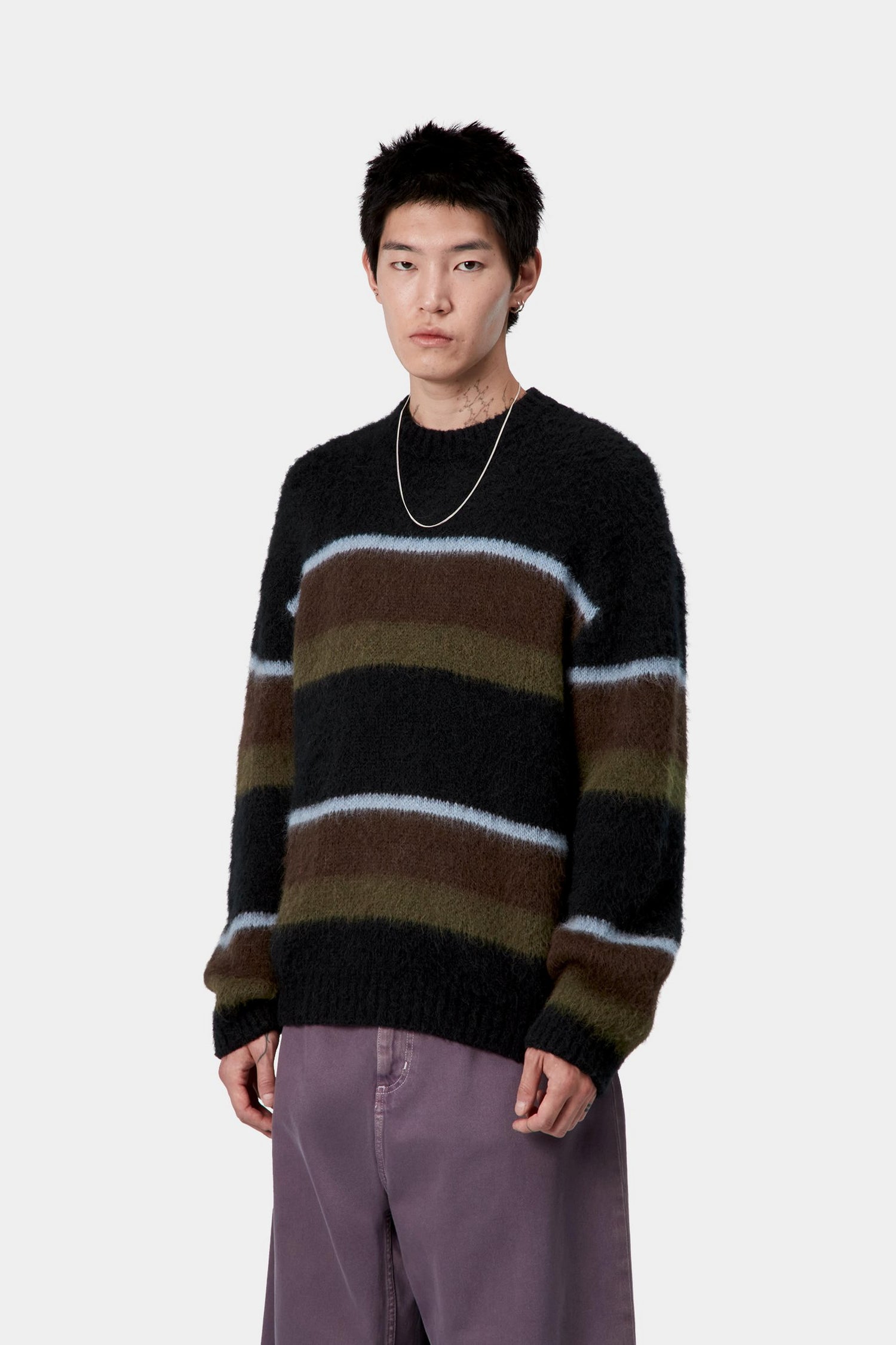 MERTON SWEATER SUNDLING STRIPE PALISANDER