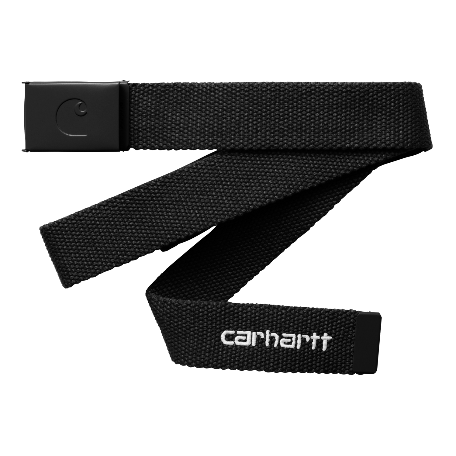 C-LOGO BELT TONAL BLACK / WHITE