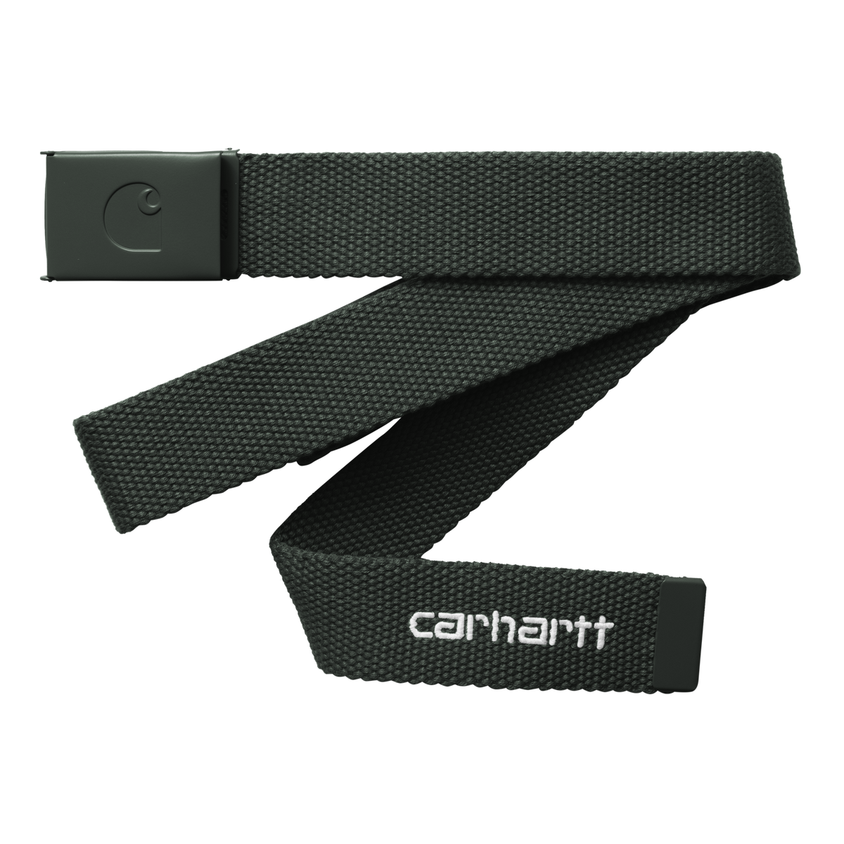 C-LOGO BELT TONAL RAVEN / WHITE