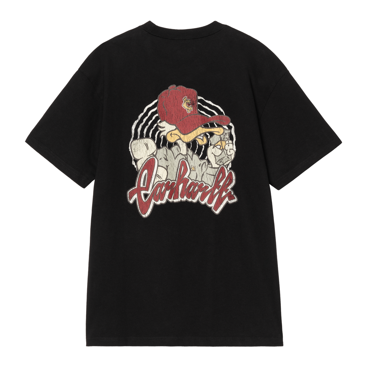 S/S CHEDDA T-SHIRT BLACK HEAVY STONE WASH