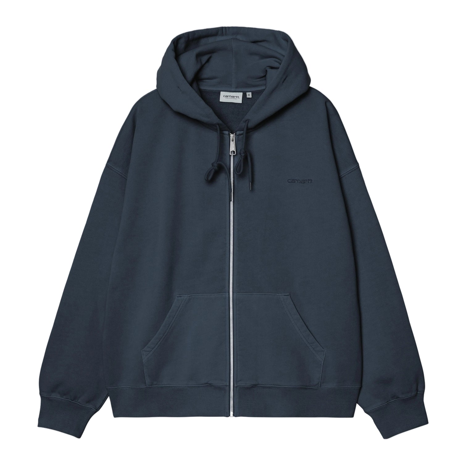 HOODED BENTON SWEAT JACKET CARBON GARMENT DYED