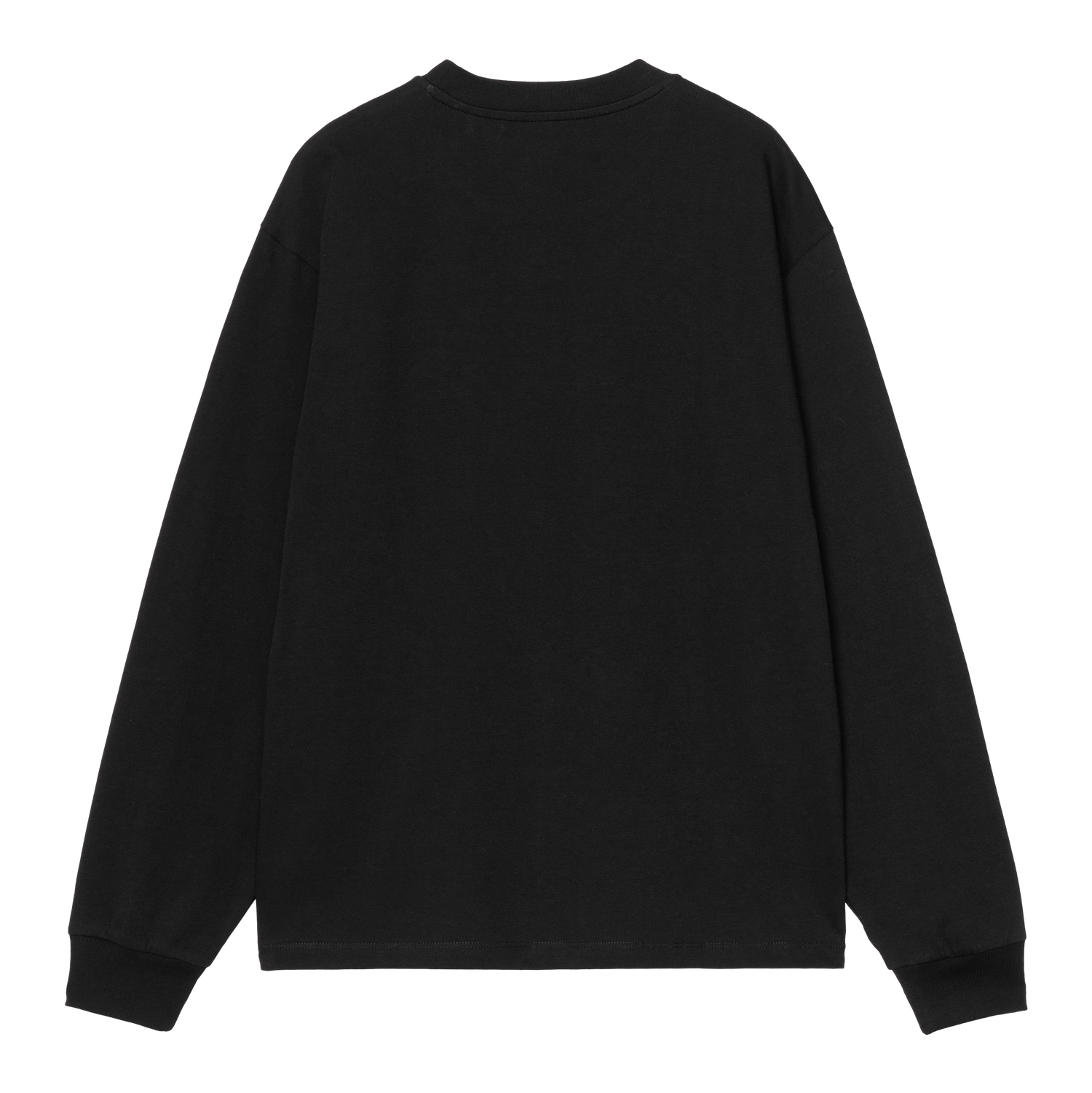 W' L/S HEART PATCH T-SHIRT BLACK / RED