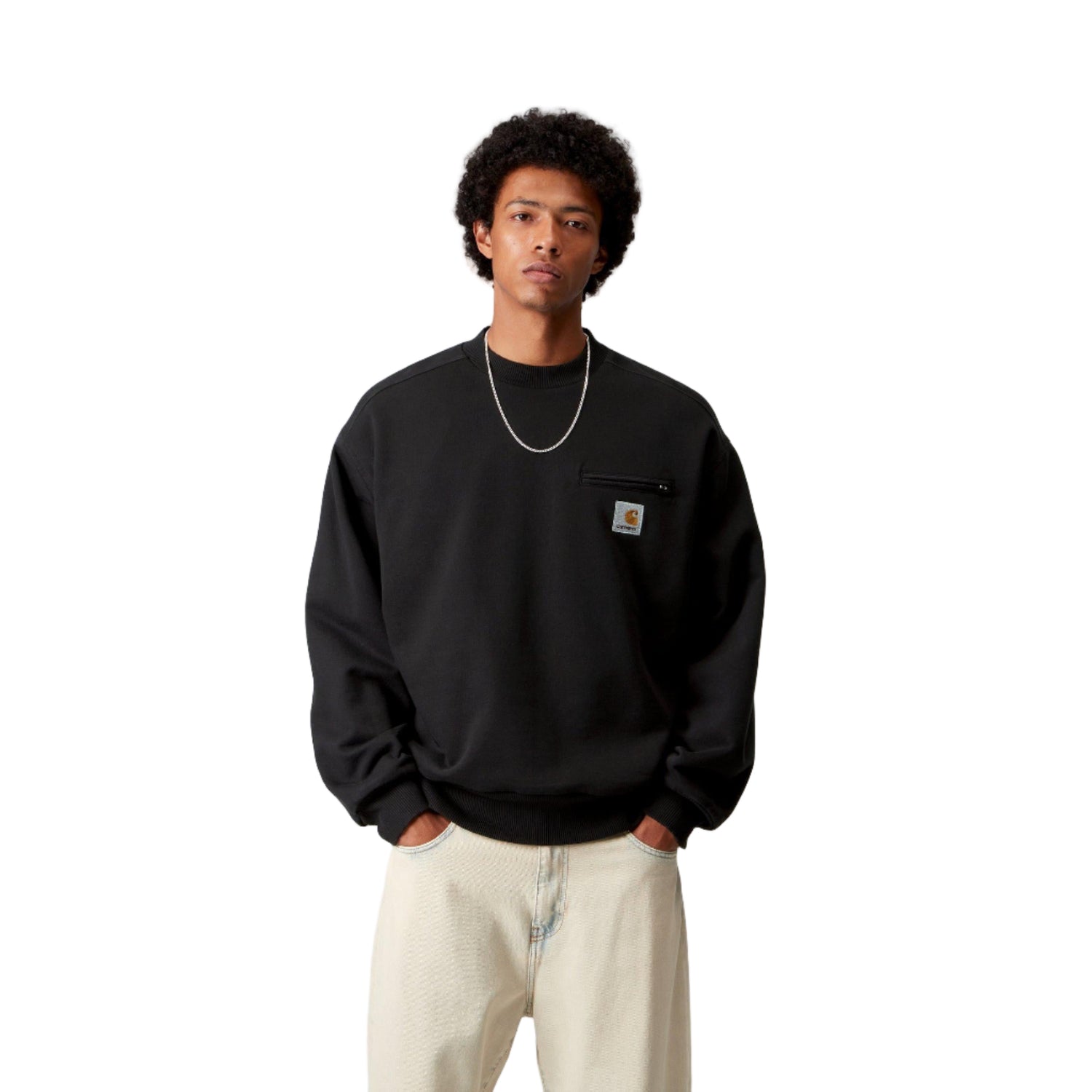 DETROIT SWEAT BLACK STONE WASHED
