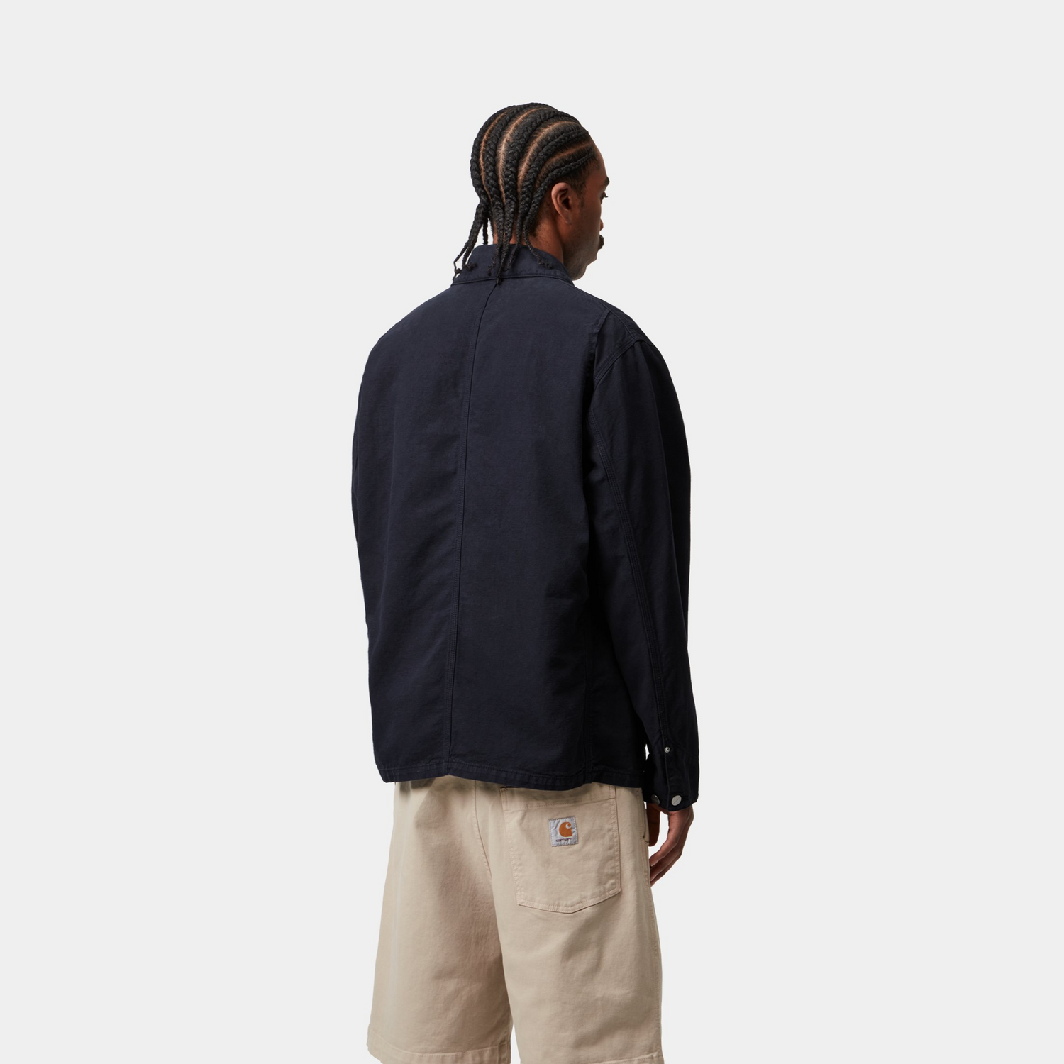 WALTER CHORE COAT DARK NAVY GARMENT DYED