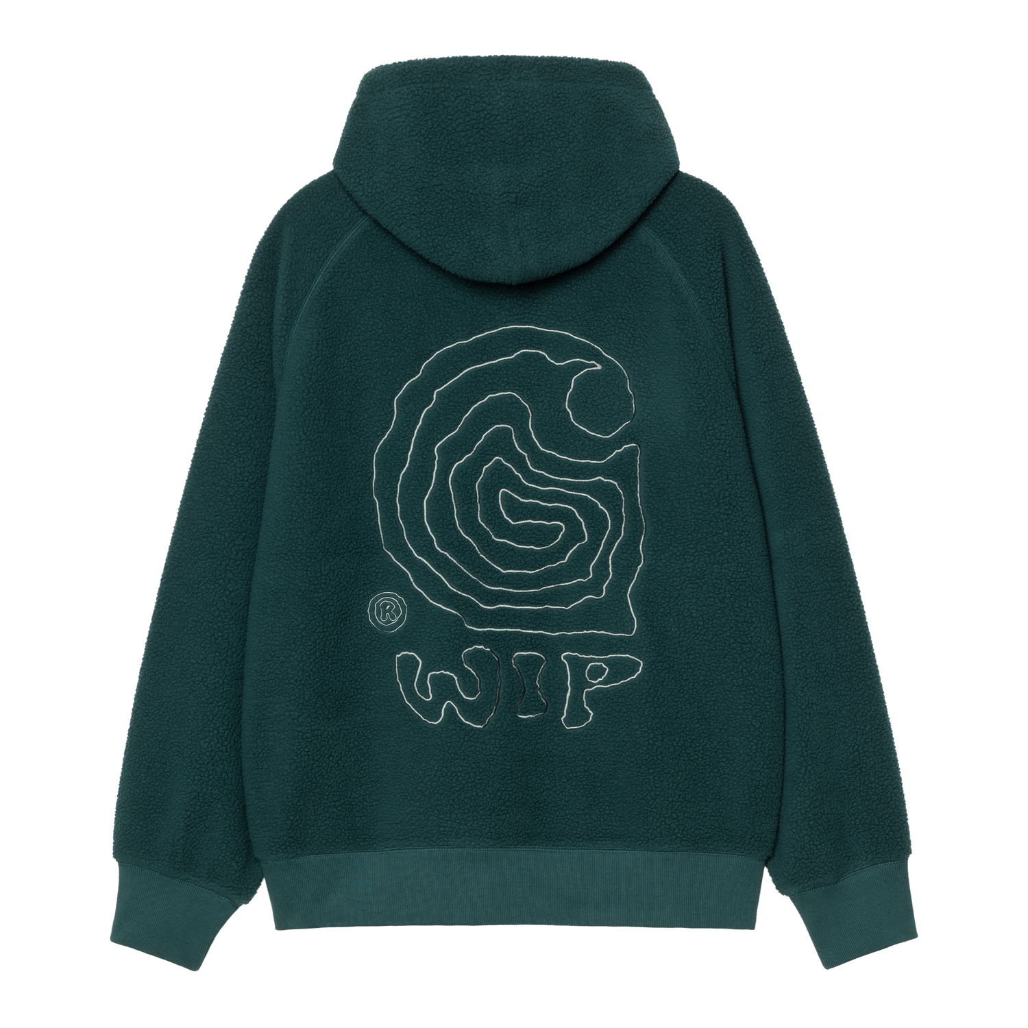 HOODED HELIX SWEAT DEEP LAGOON / SILVER PINE