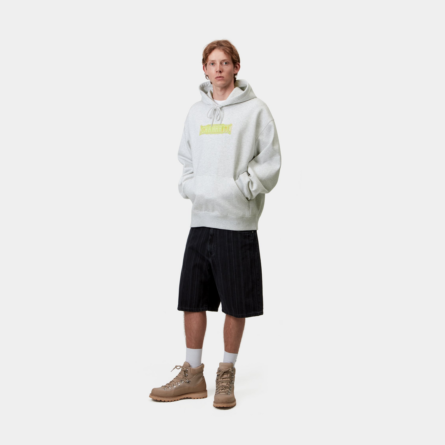 HOODED ELECTRIC BOOGIE SWEAT ASH HEATHER