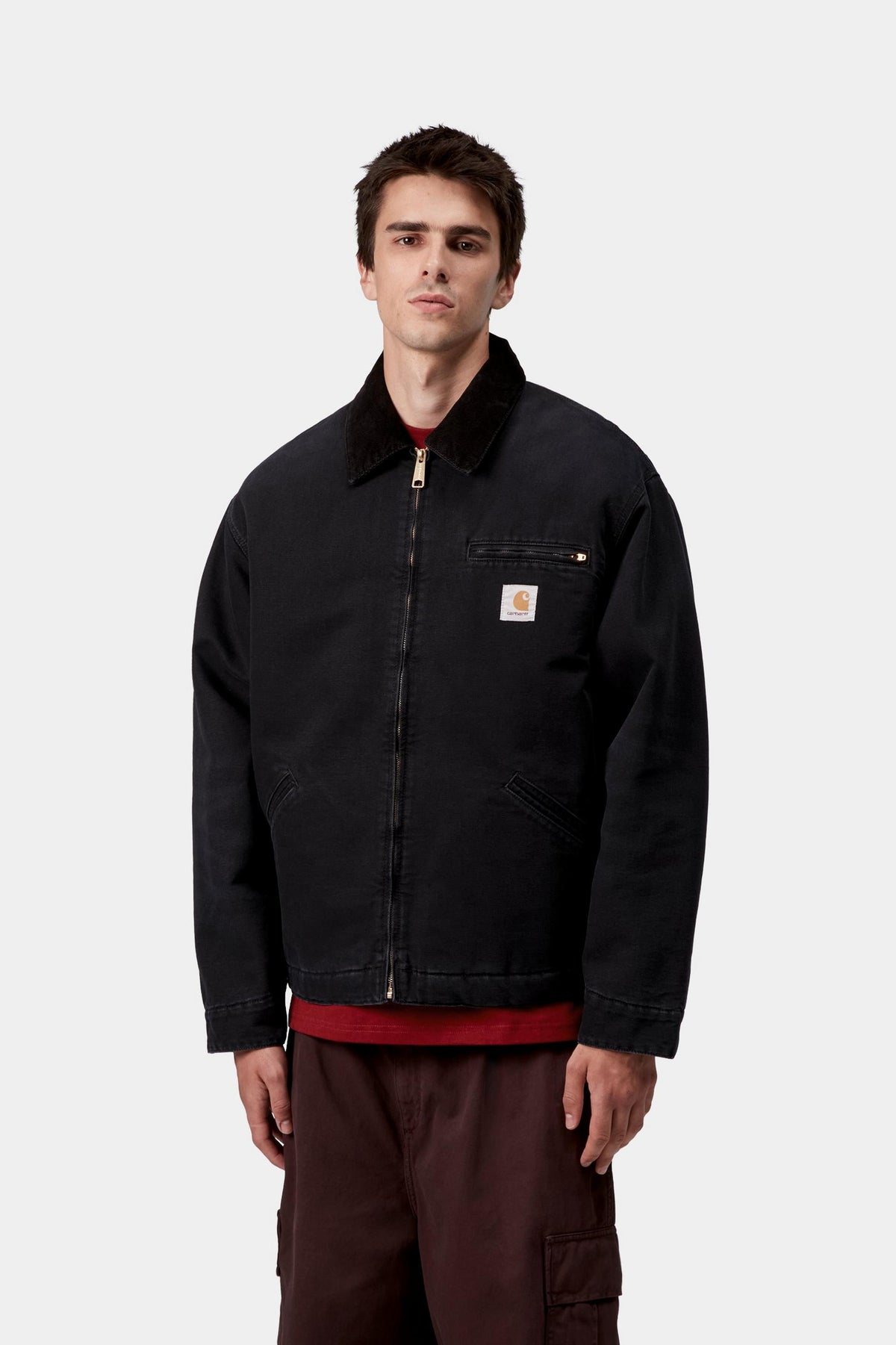 OG DETROIT JACKET BLACK / BLACK STONE CANVAS