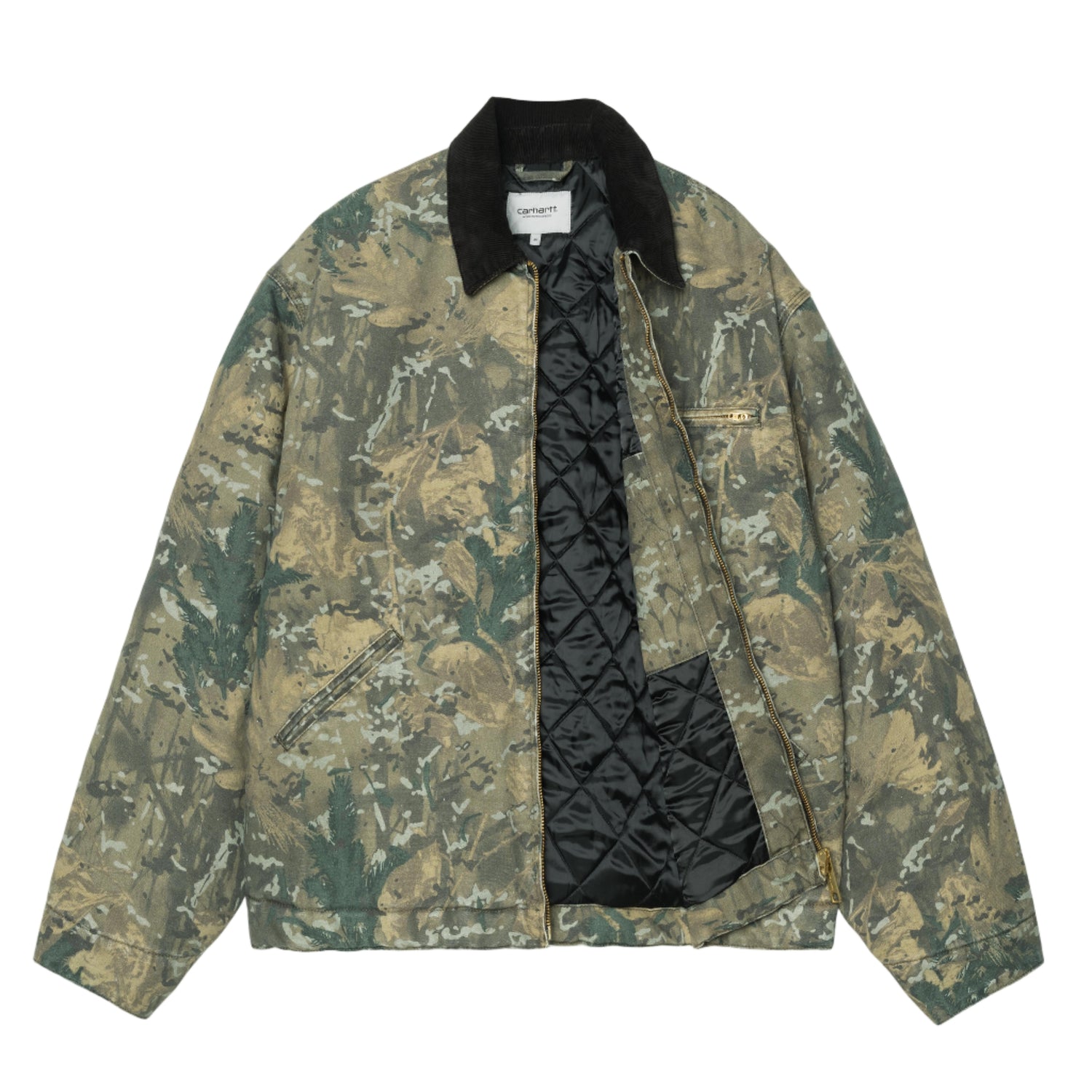 OG DETROIT JACKET CAMO COMBI GREEN / BLACK STONE WASHED