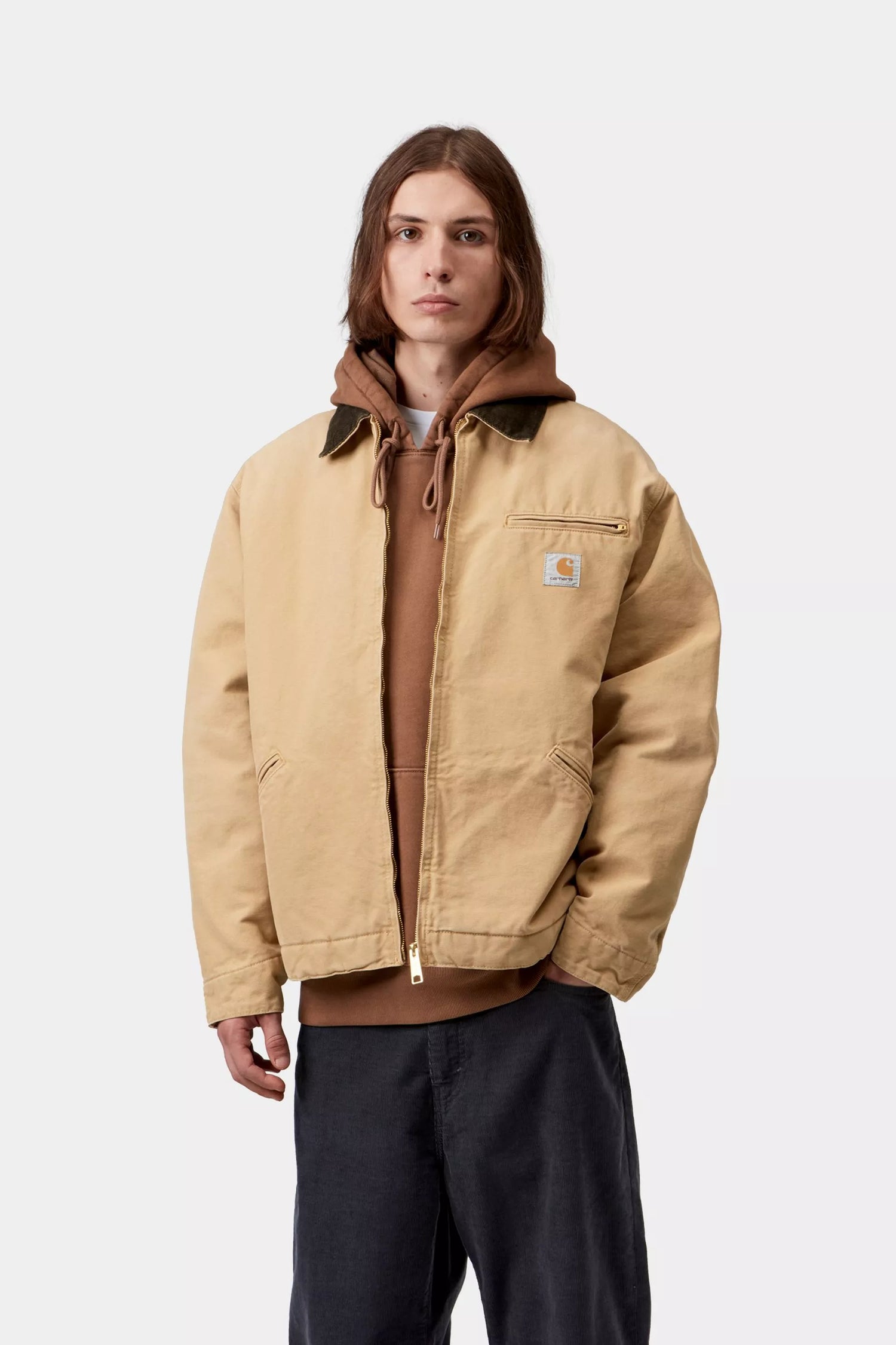 OG DETROIT JACKET WIP DUSTY H / TOBACCO STONE CANVAS