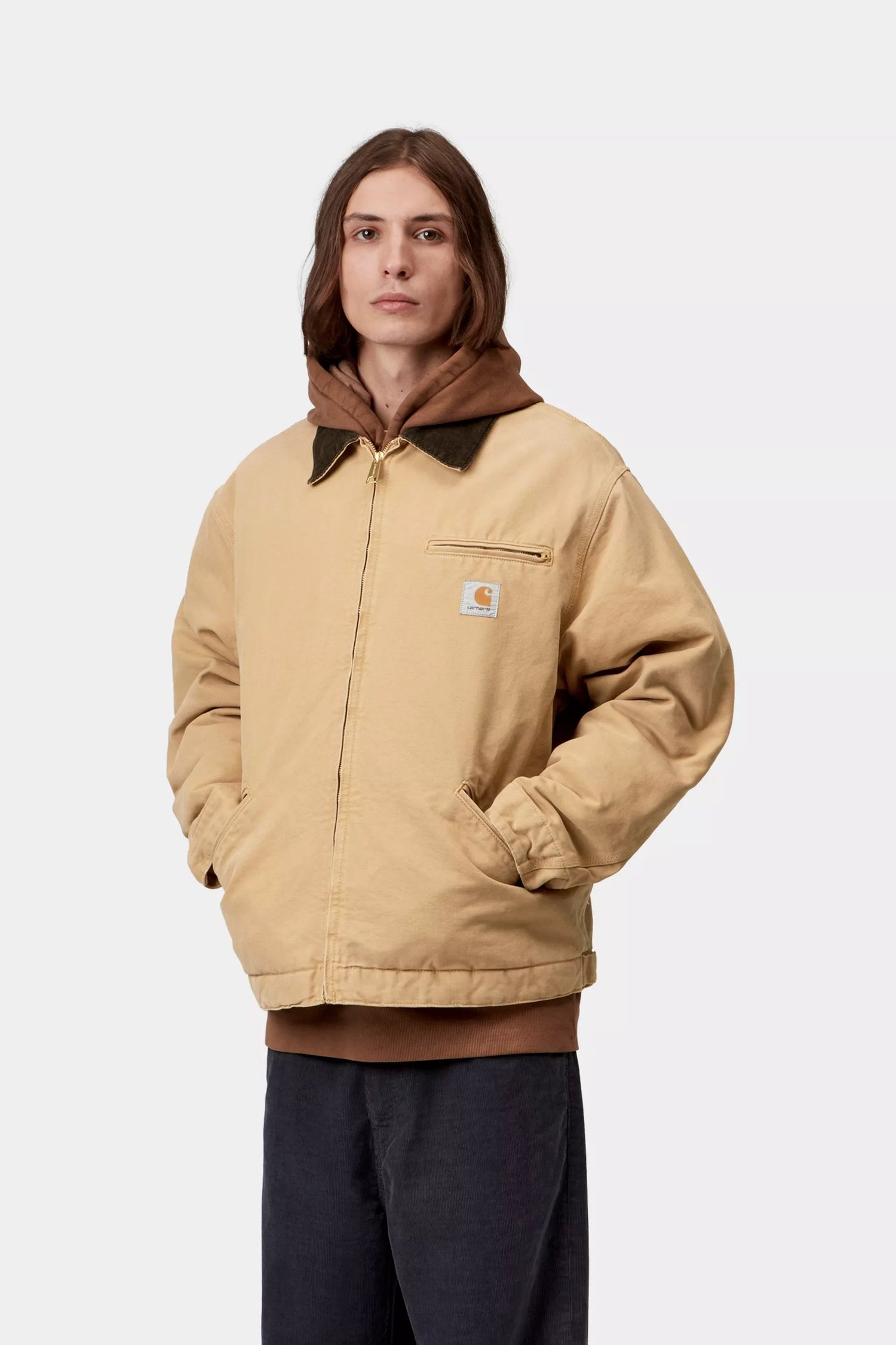 OG DETROIT JACKET WIP DUSTY H / TOBACCO STONE CANVAS