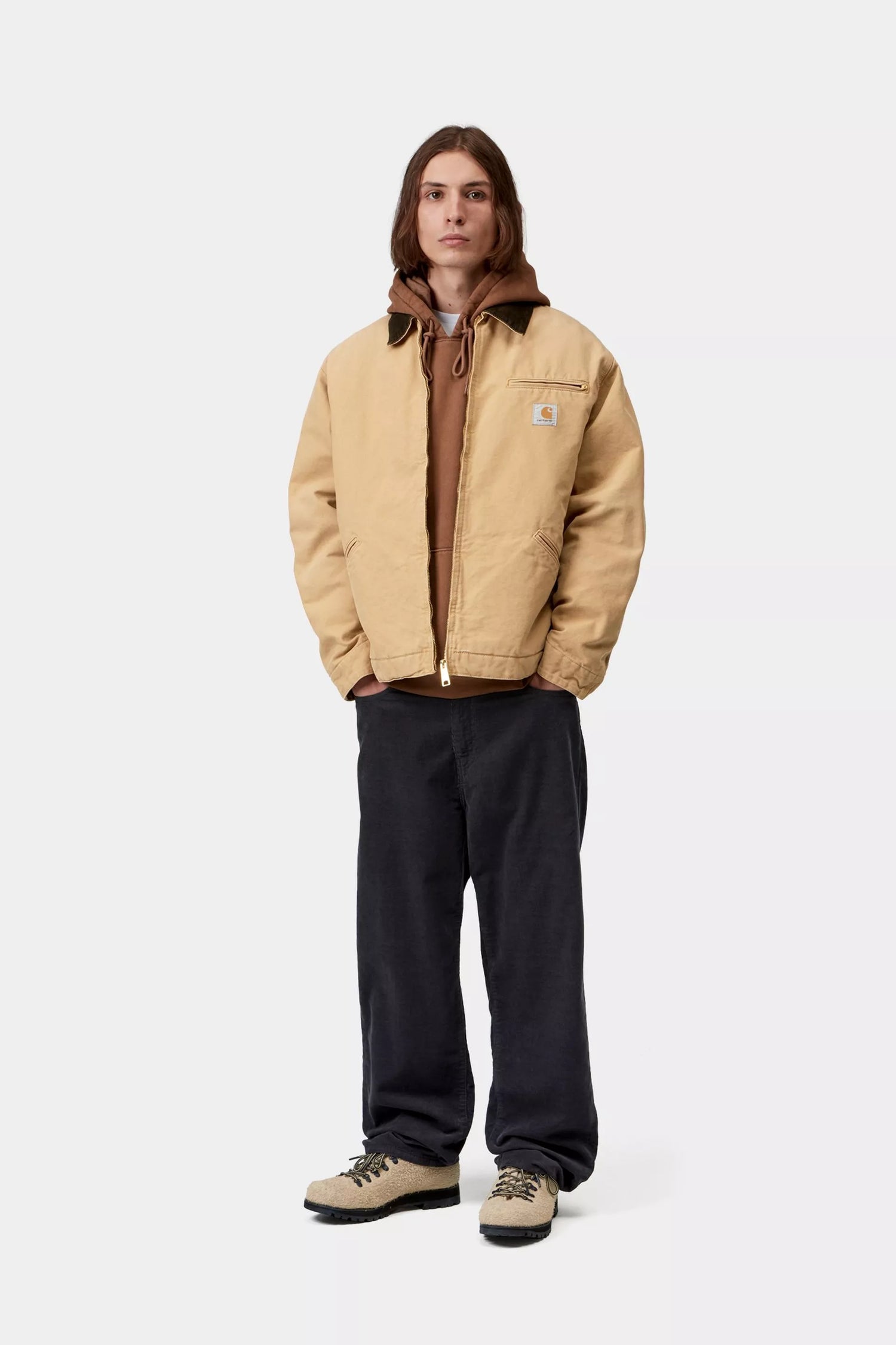 OG DETROIT JACKET WIP DUSTY H / TOBACCO STONE CANVAS