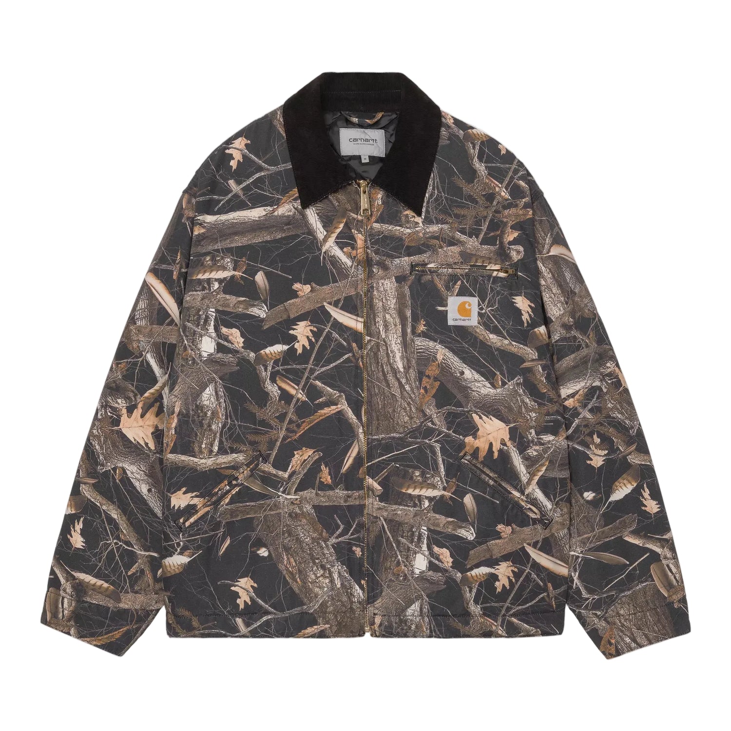 OG DETROIT JACKET CAMO FEATHER TREE BLACK / BLACK HEAVY STONE WASH
