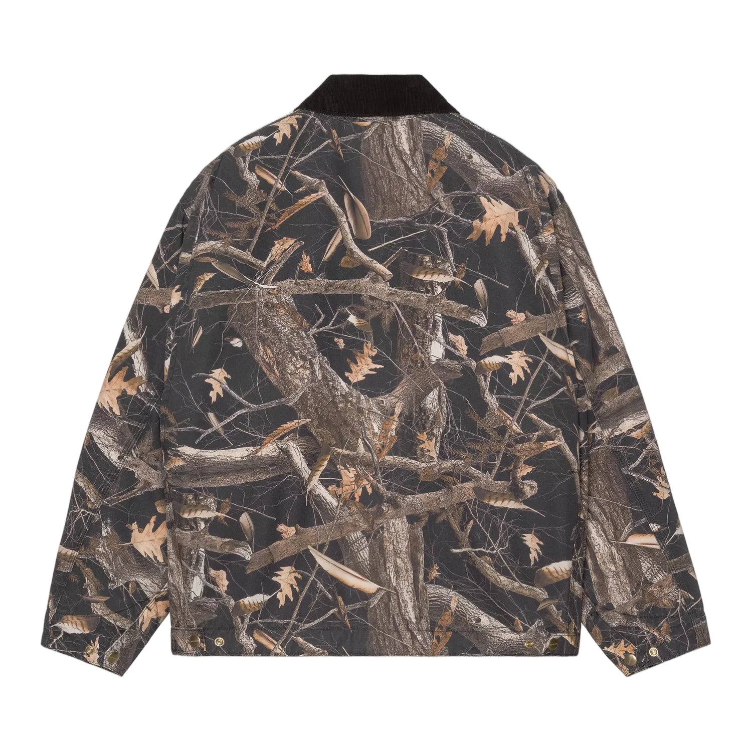 OG DETROIT JACKET CAMO FEATHER TREE BLACK / BLACK HEAVY STONE WASH