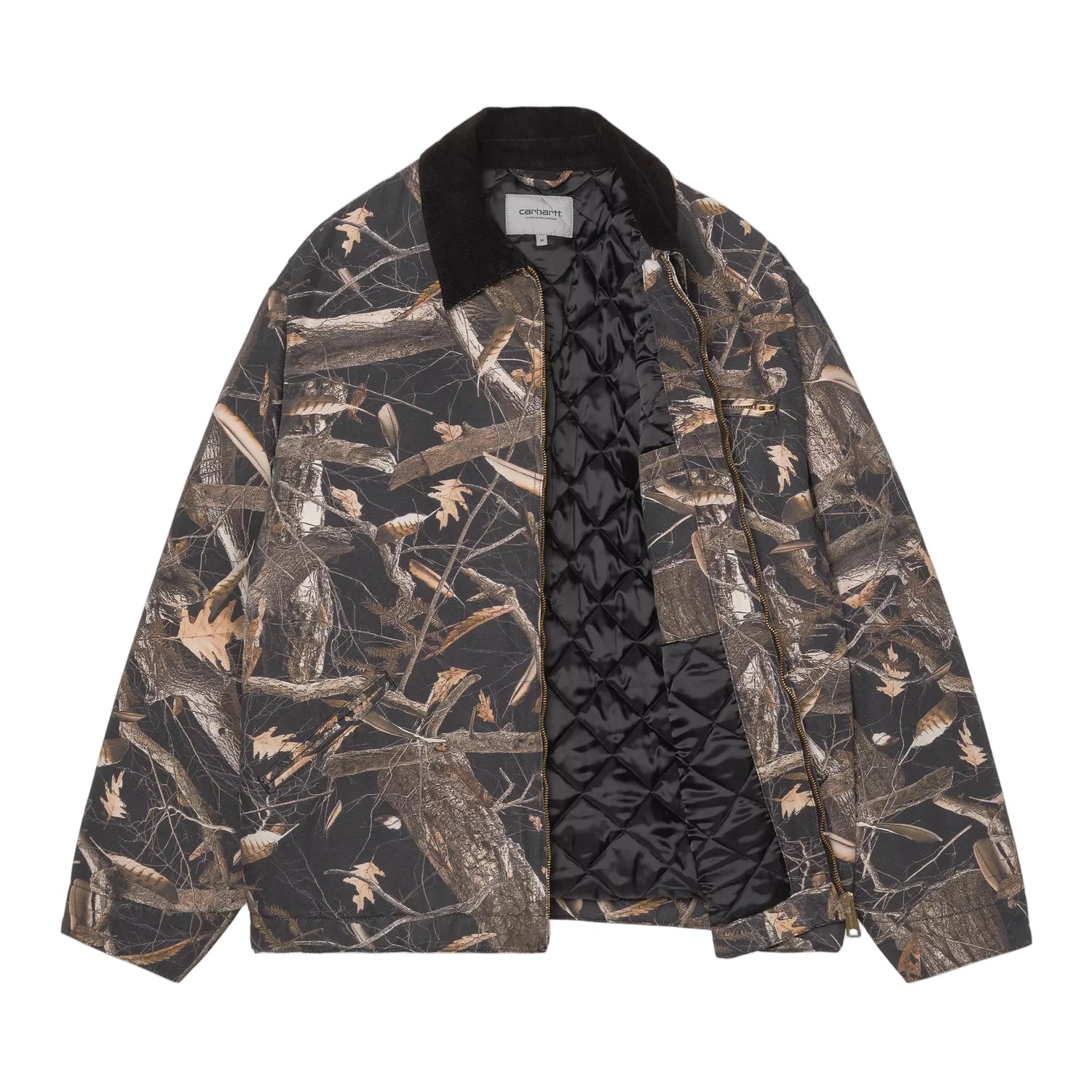 OG DETROIT JACKET CAMO FEATHER TREE BLACK / BLACK HEAVY STONE WASH