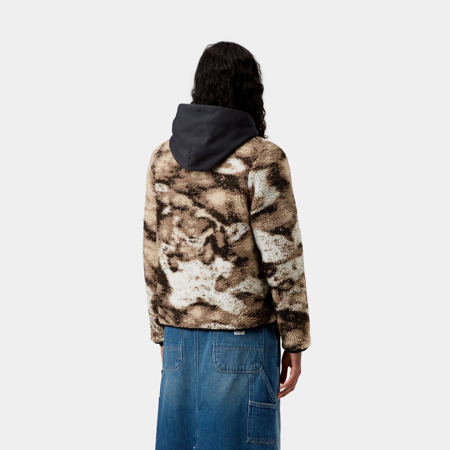 W' JANET LINER WILD DOG JACQUARD / BLACK