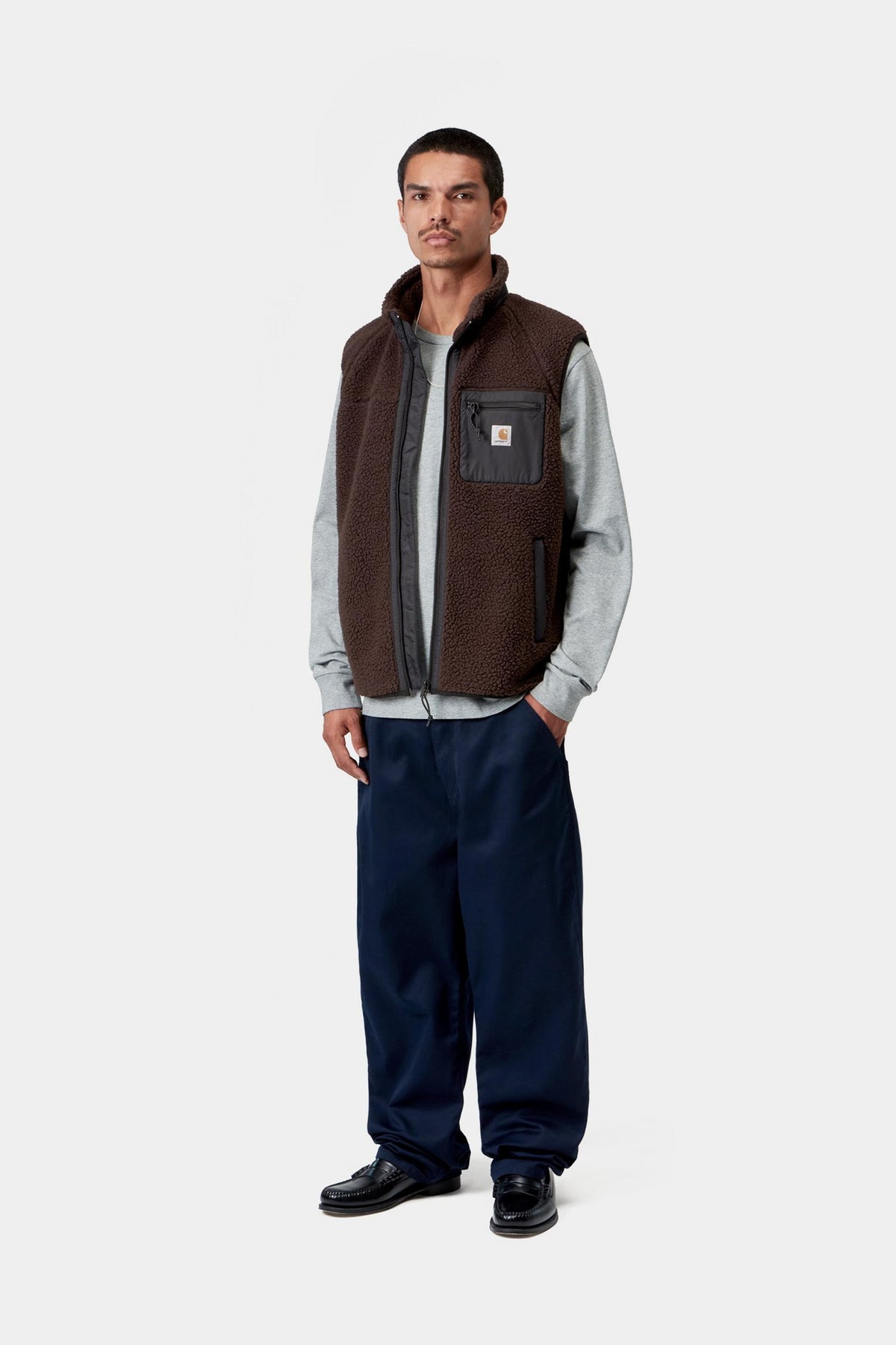 PRENTIS VEST LINER PALISANDER / BLACK