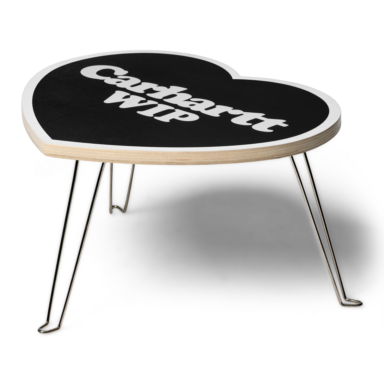 HEART FOLDING TABLE BLACK / WHITE