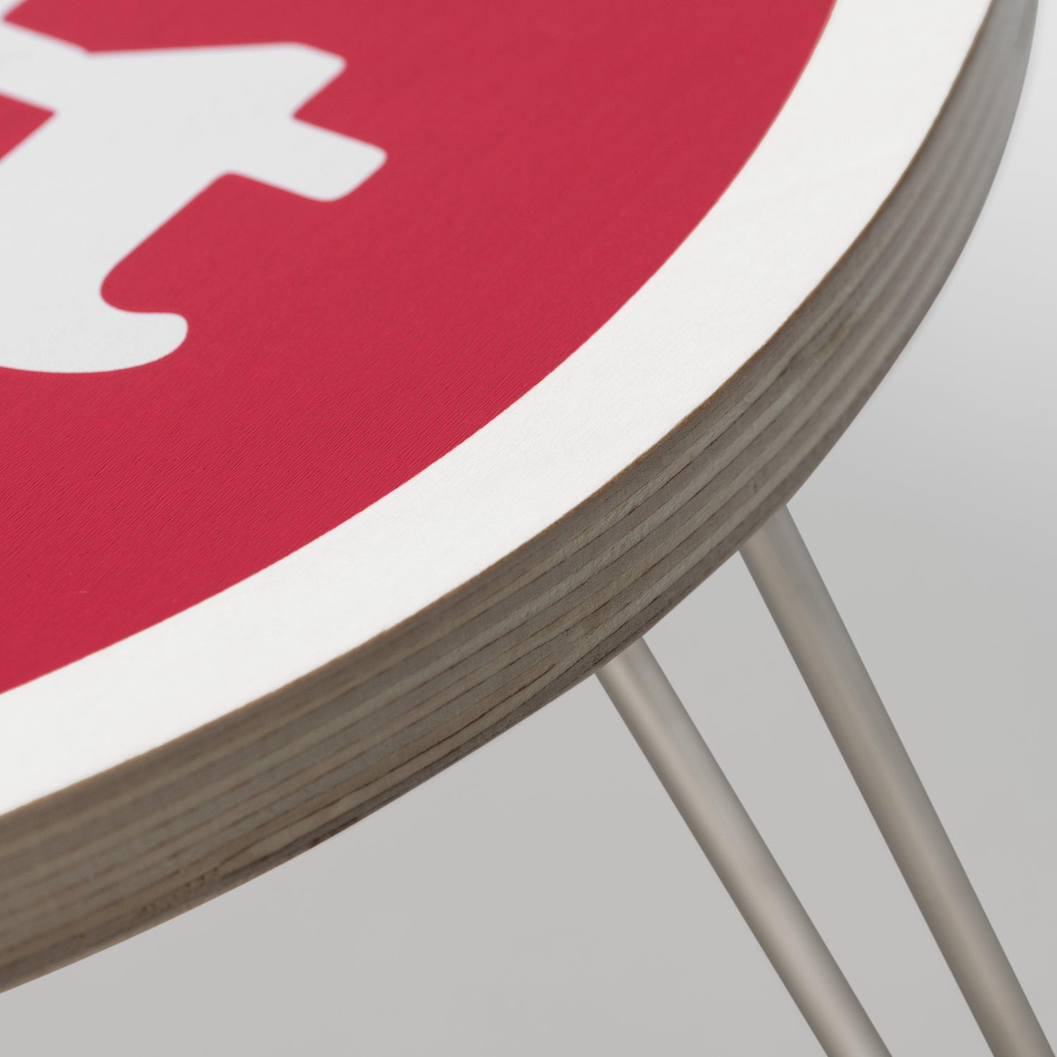 HEART FOLDING TABLE SCARLET / WHITE