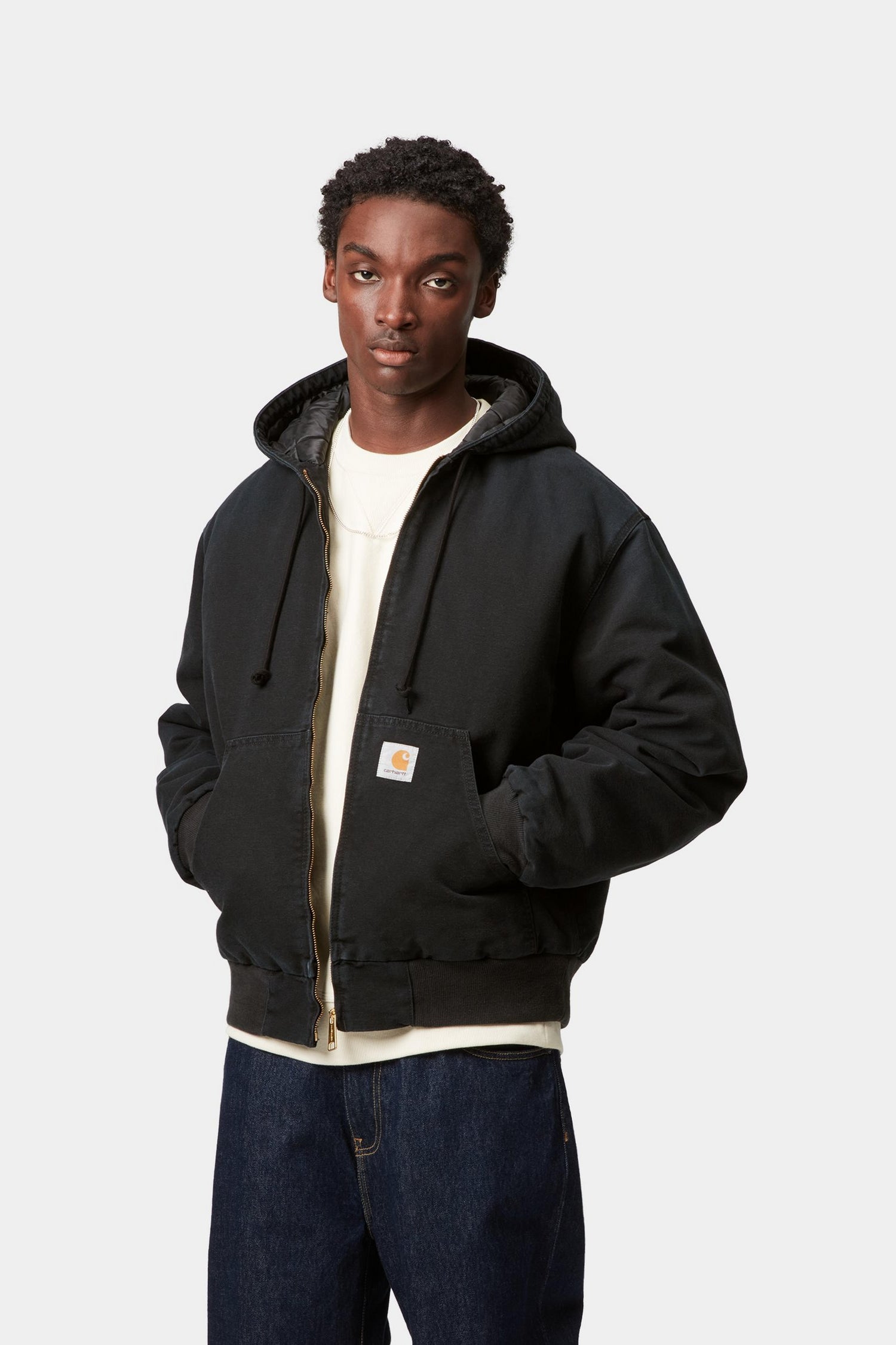 OG ACTIVE JACKET BLACK STONE CANVAS