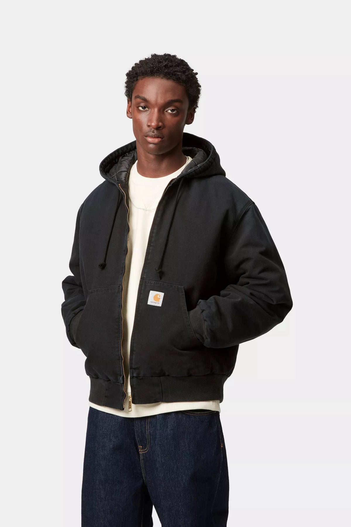 OG ACTIVE JACKET BLACK STONE CANVAS