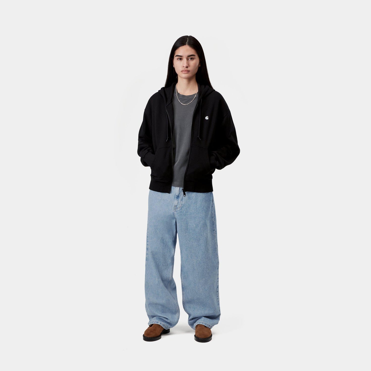 W' BRANDON PANT BLUE STONE BLEACHED