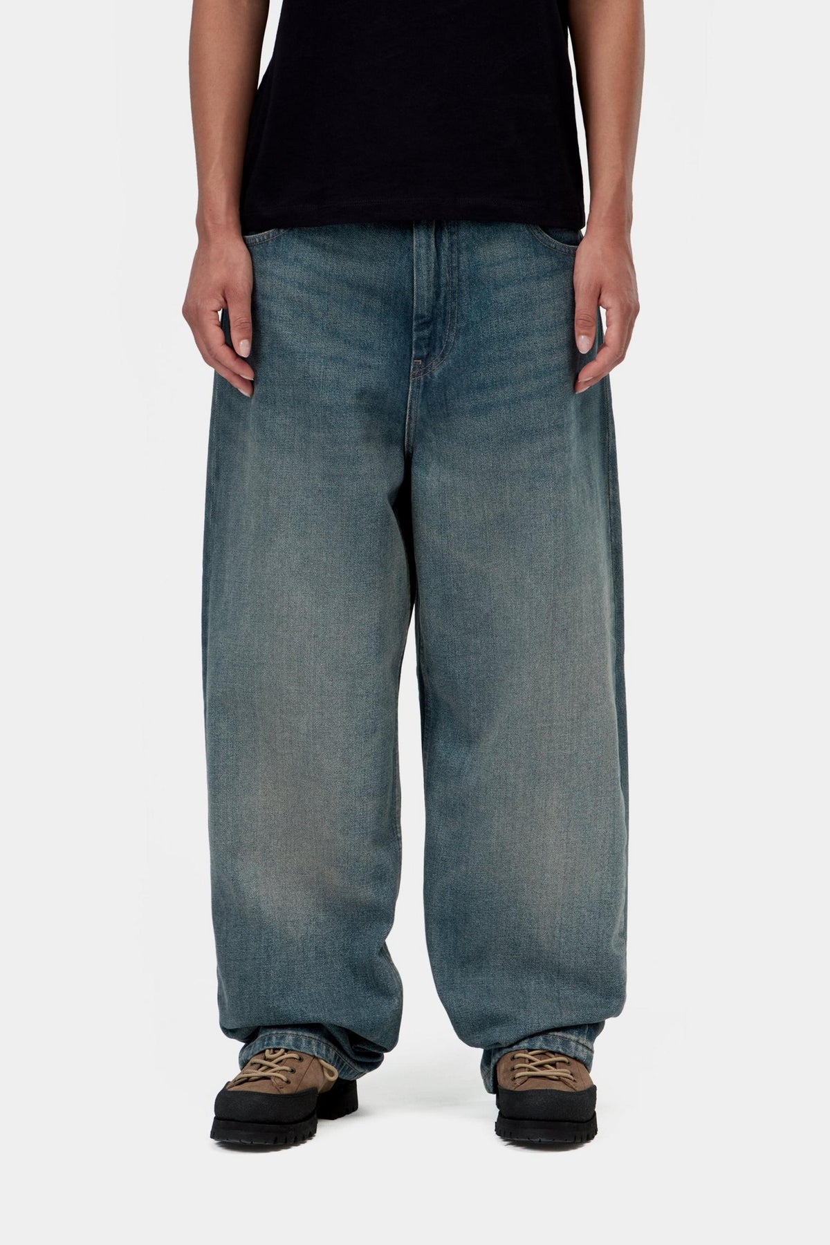 W' BRANDON PANT BLUE WORN USED WASH
