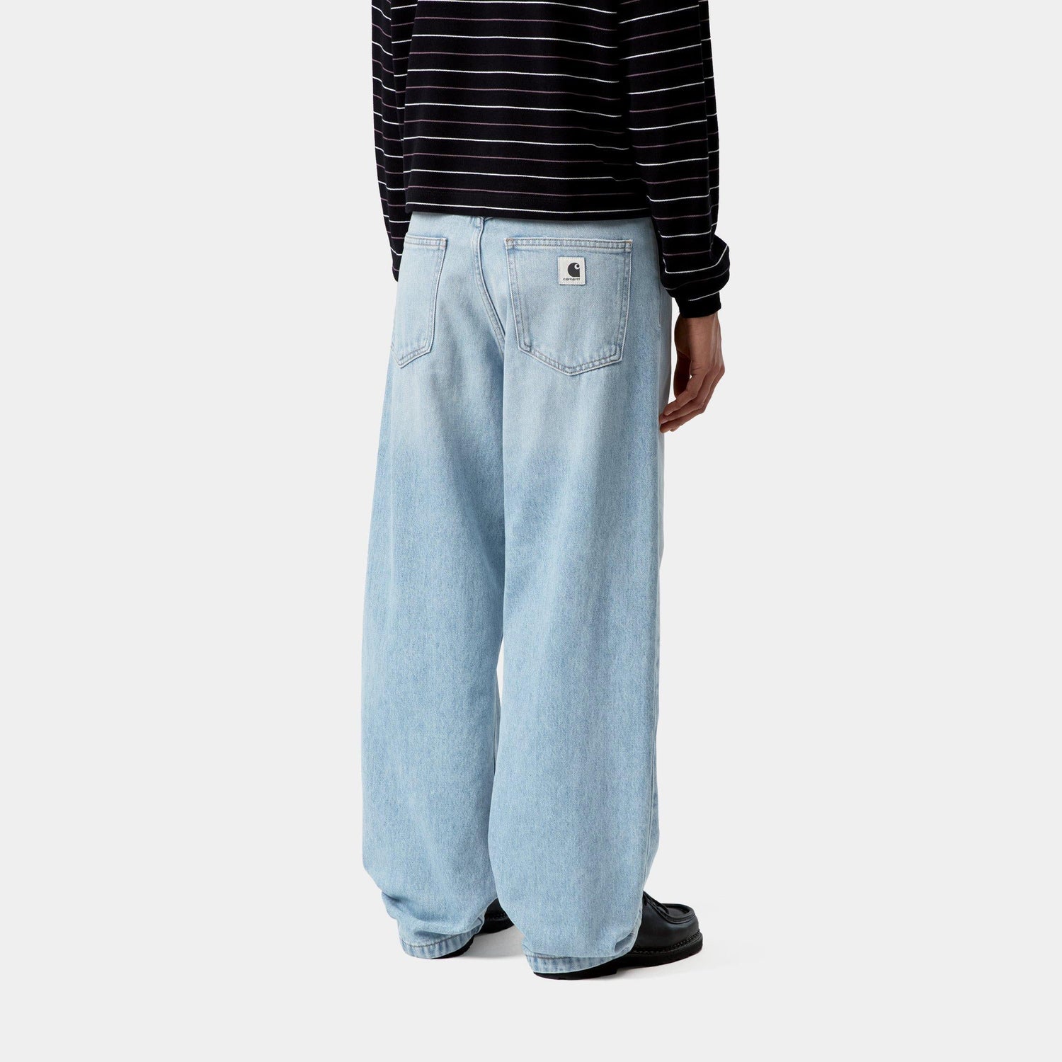 W' BRANDON PANT BLUE HEAVY WORN BLEACHED