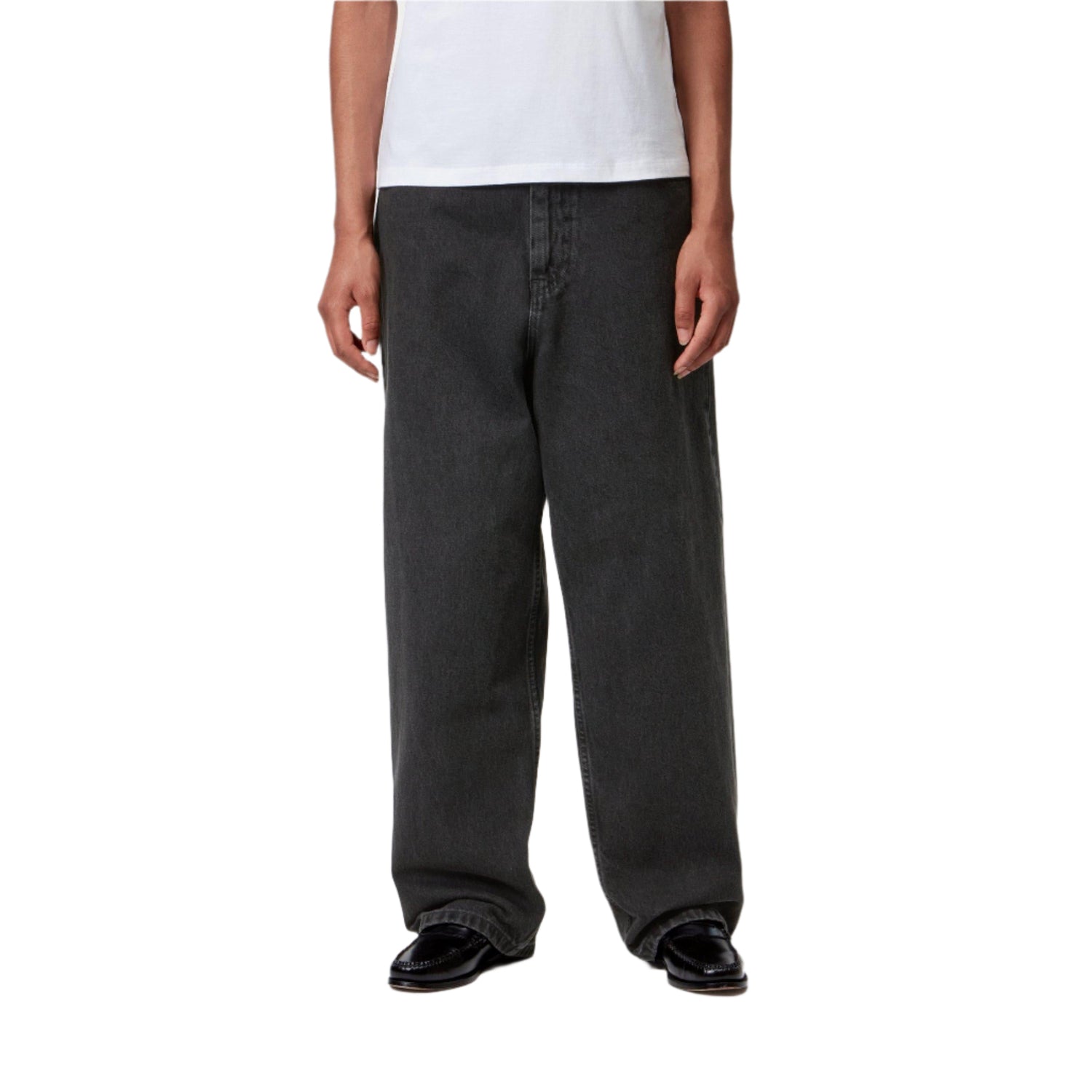 W' BRANDON PANT BLACK STONE WASHED
