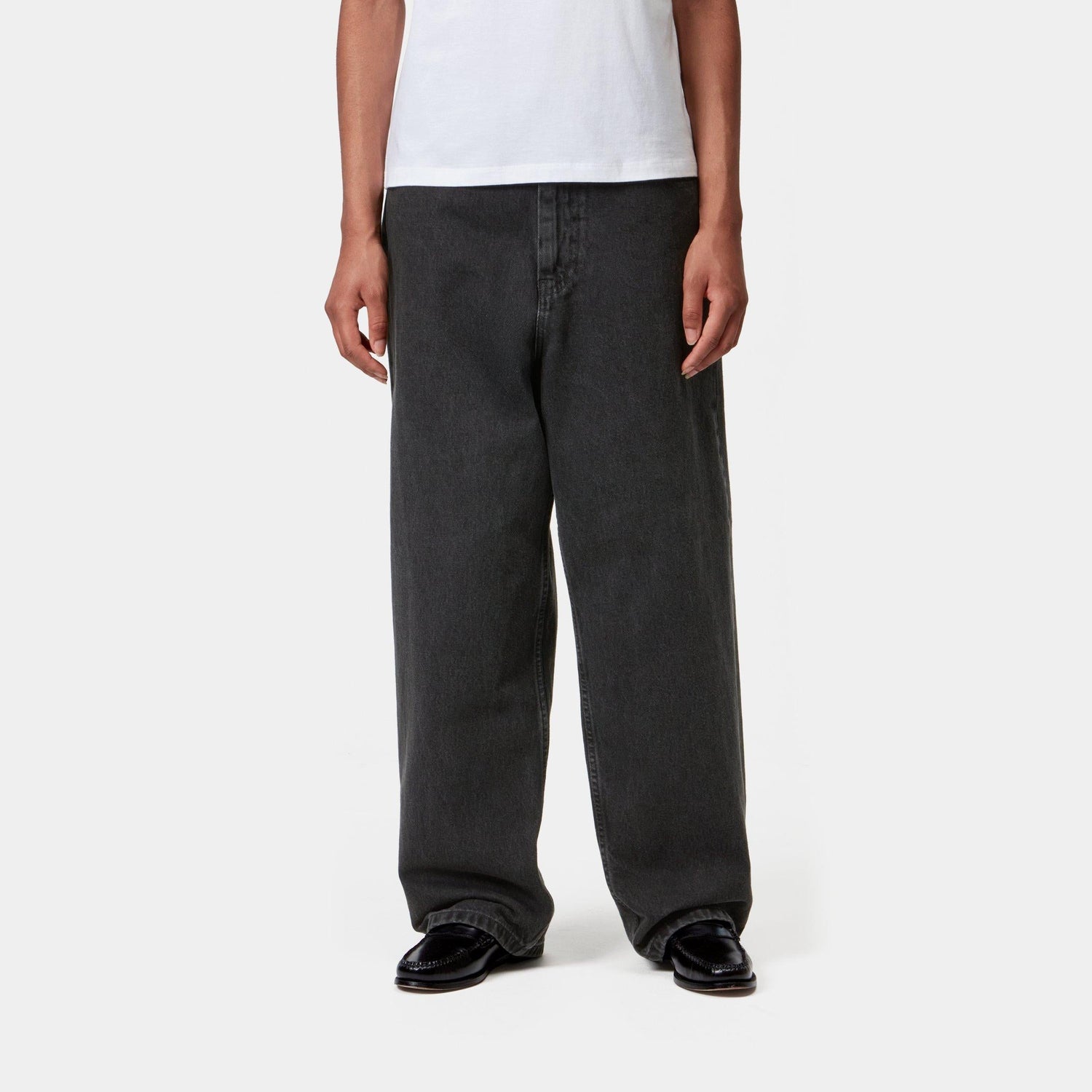 W' BRANDON PANT BLACK STONE WASHED