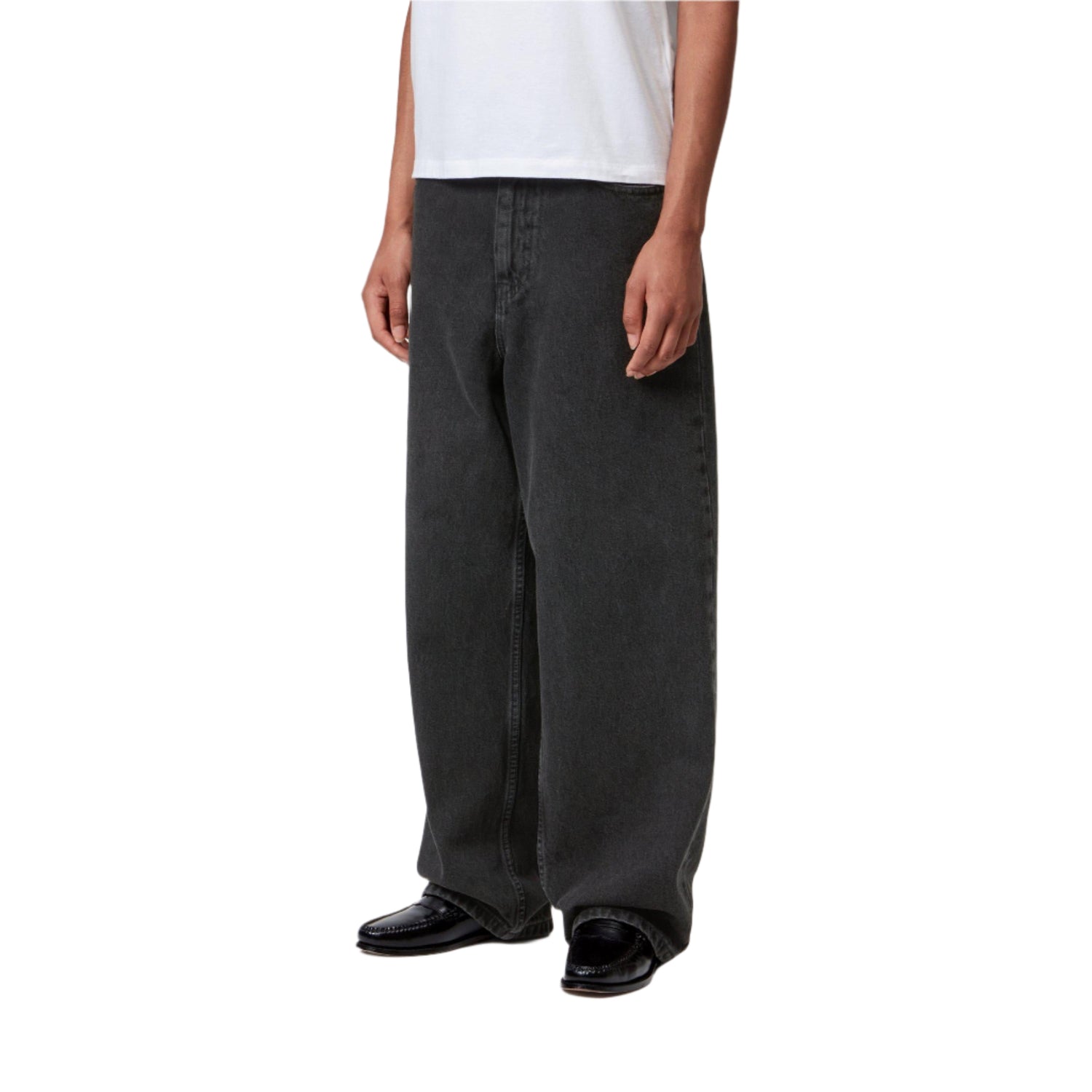 W' BRANDON PANT BLACK STONE WASHED