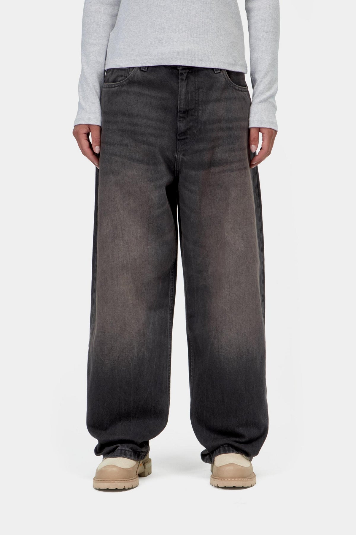 W' BRANDON PANT BLACK TOBACCO USED WASH