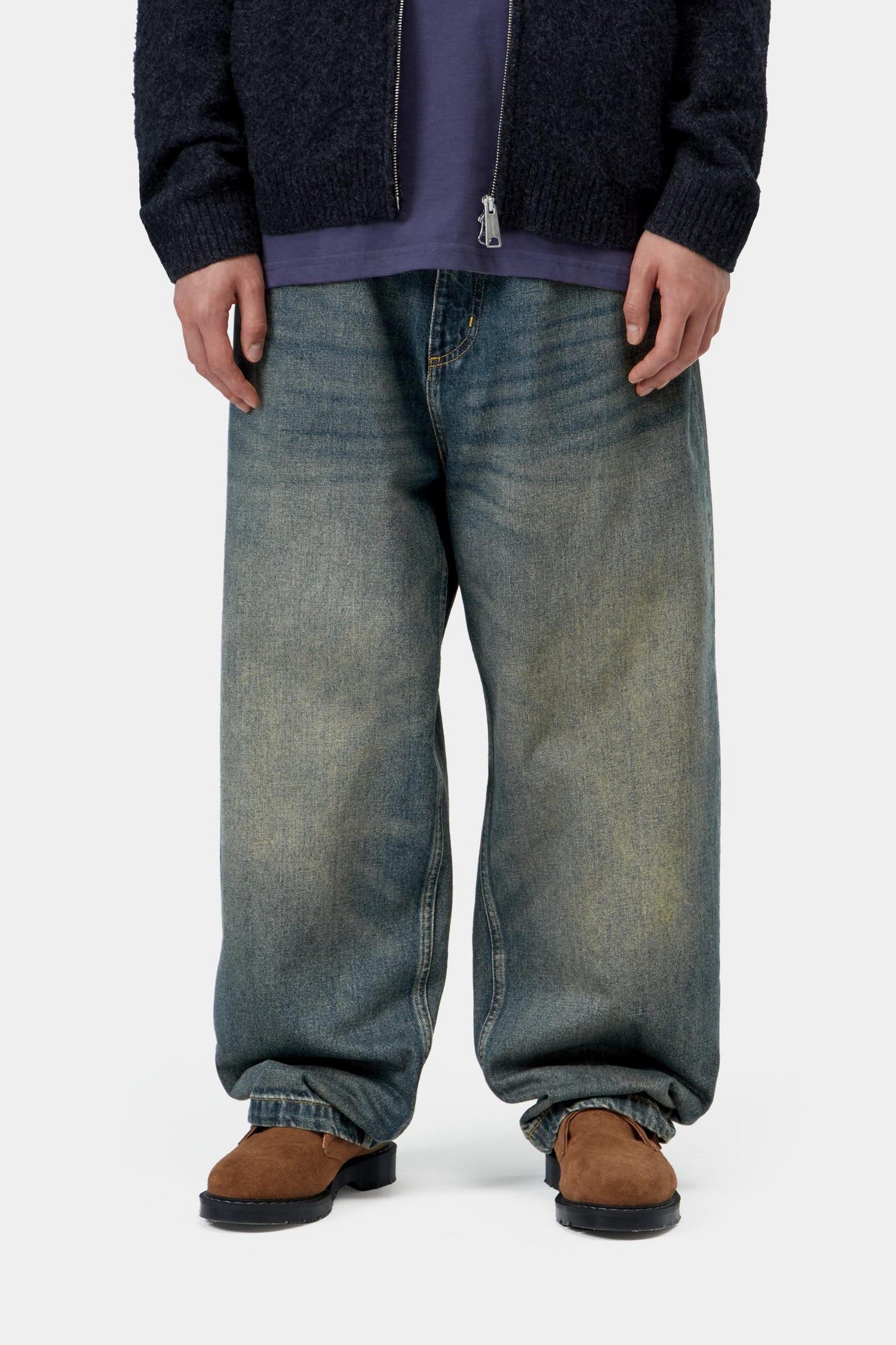BRANDON PANT BLUE WORN USED WASH