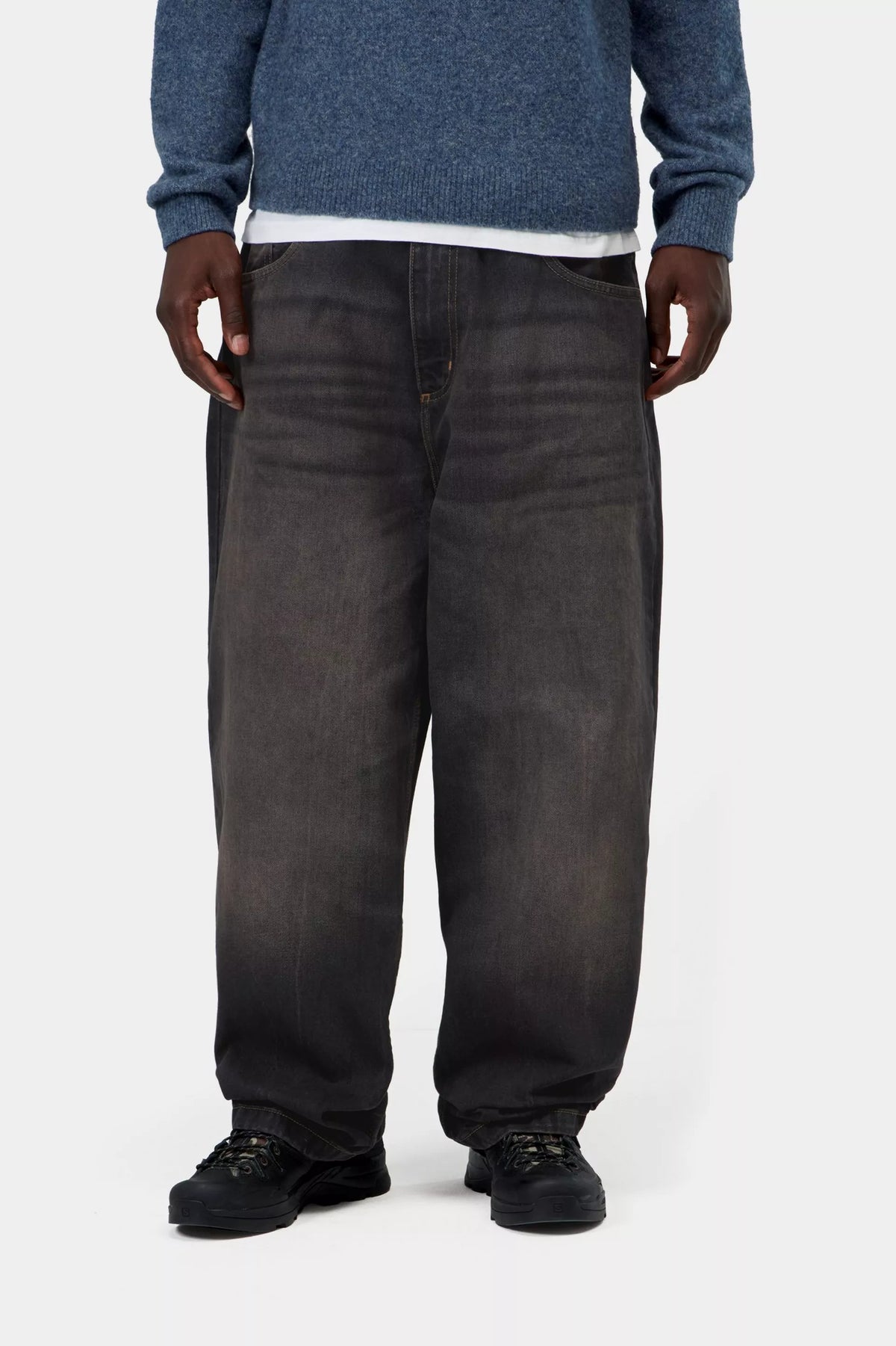 BRANDON PANT BLACK TOBACCO USED WASH