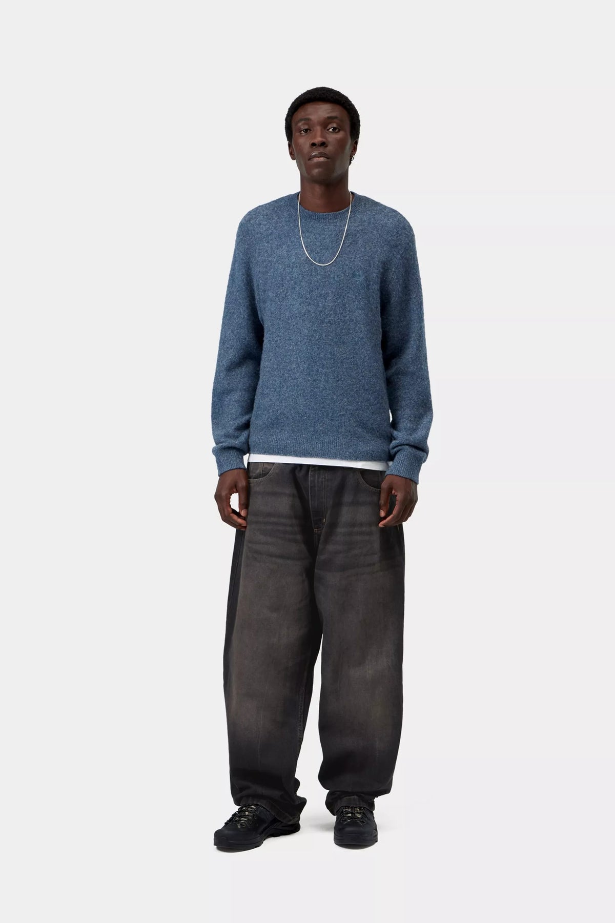 BRANDON PANT BLACK TOBACCO USED WASH