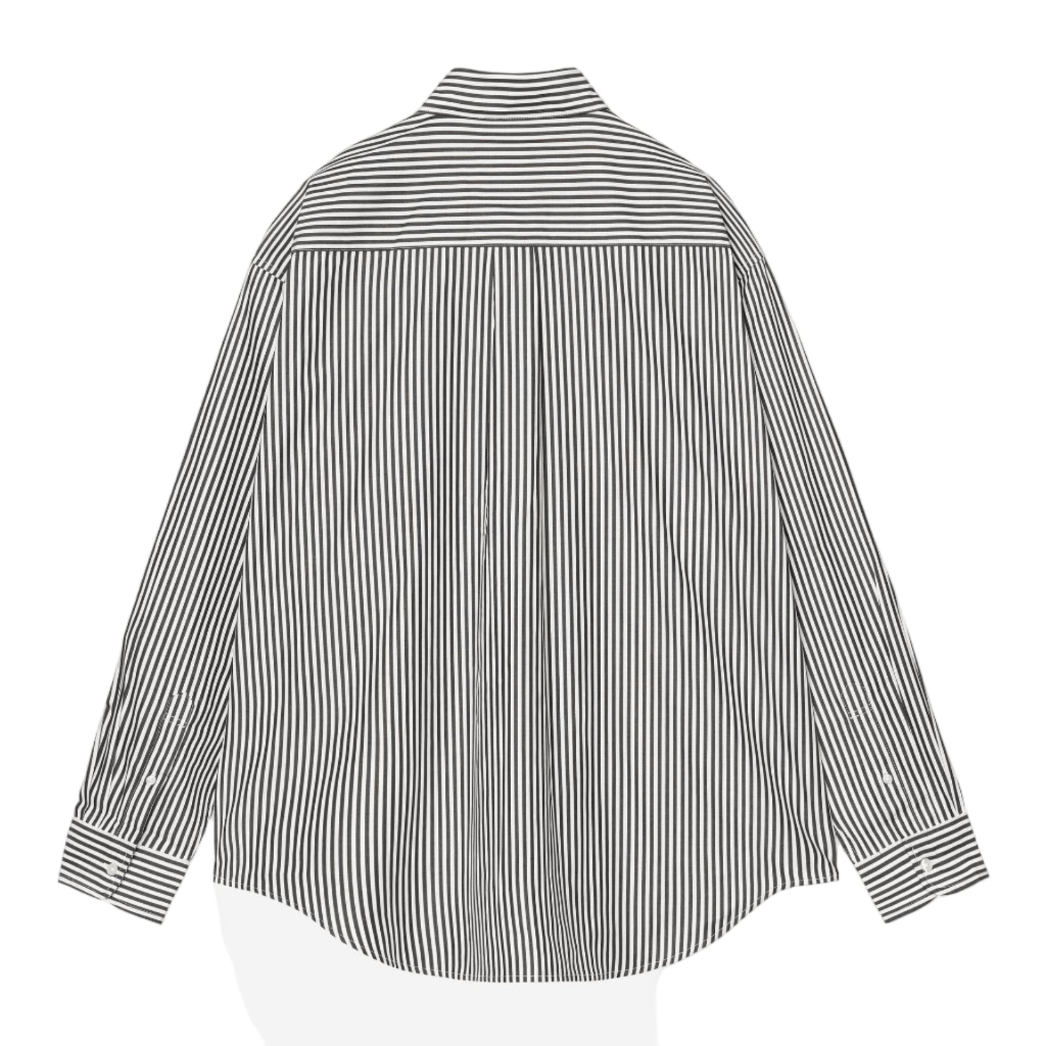 L/S DALDRY SHIRT DALDRY STRIPE, BLACK / WAX