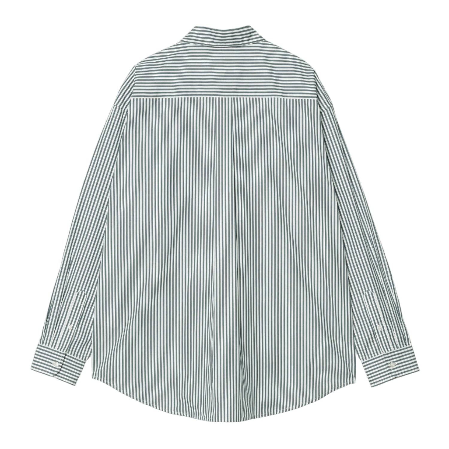 L/S DALDRY SHIRT DALDRY STRIPE, OFFICE BLUE / WAX