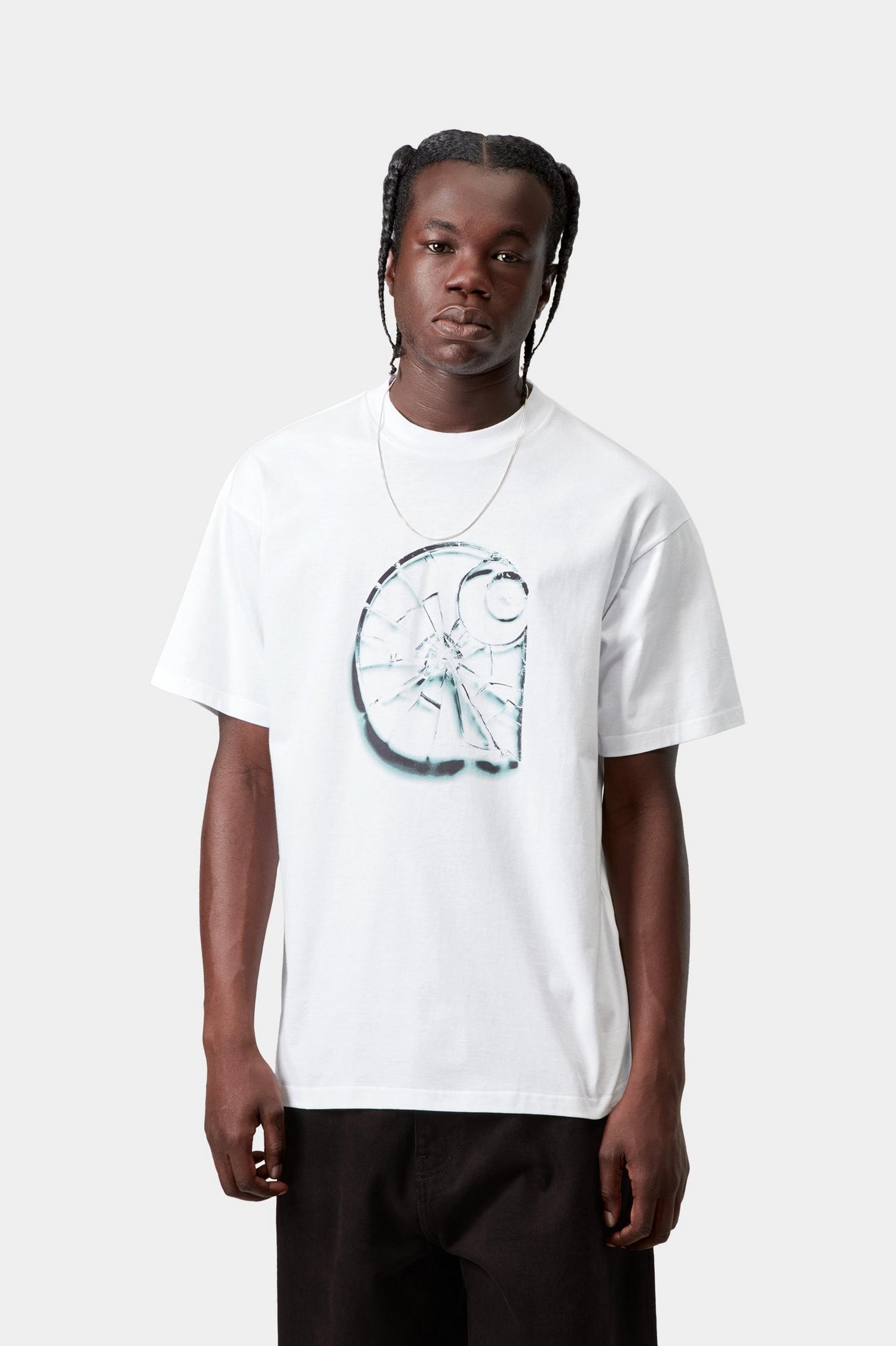 S/S SHATTERED T-SHIRT WHITE
