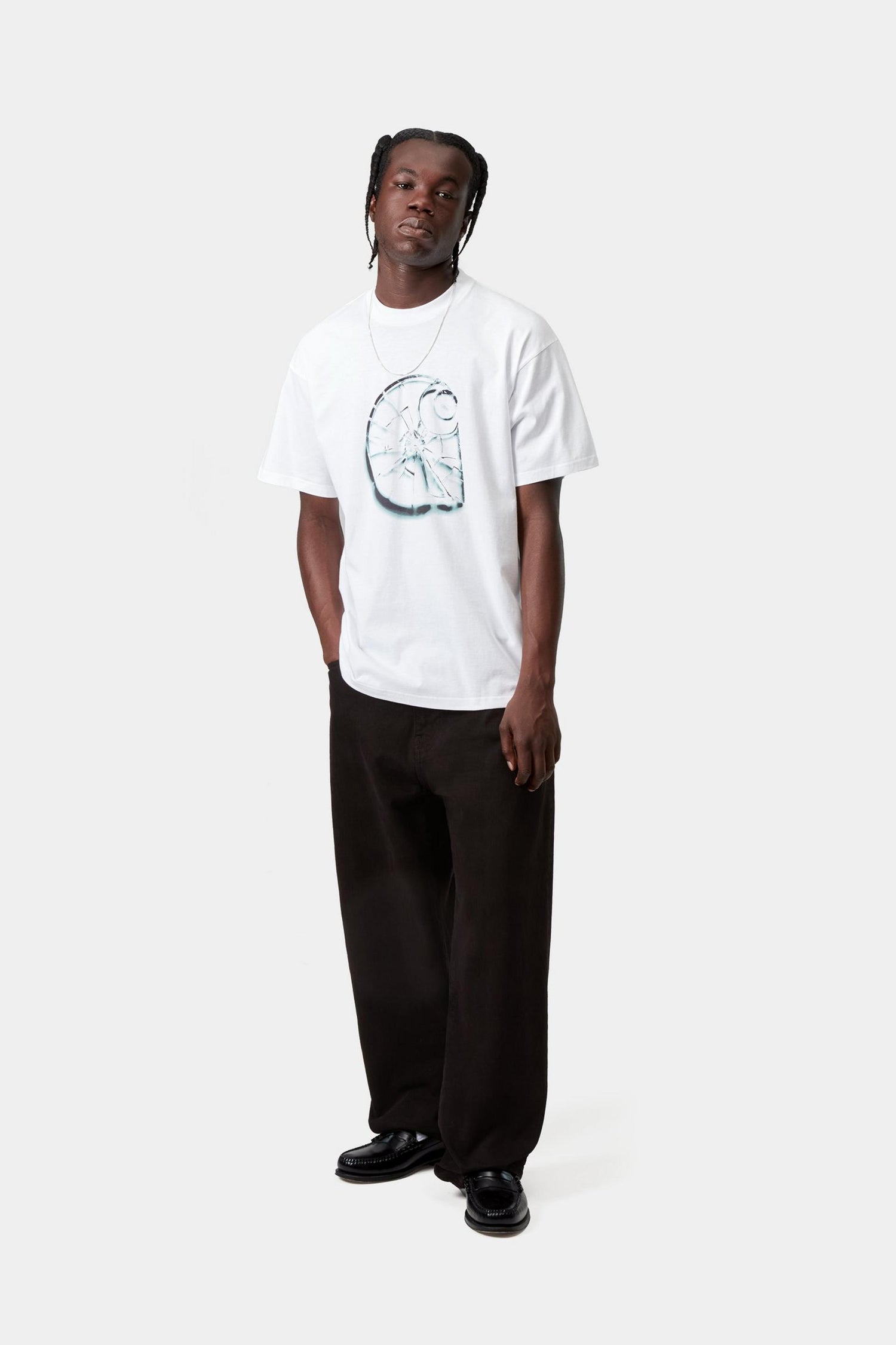 S/S SHATTERED T-SHIRT WHITE