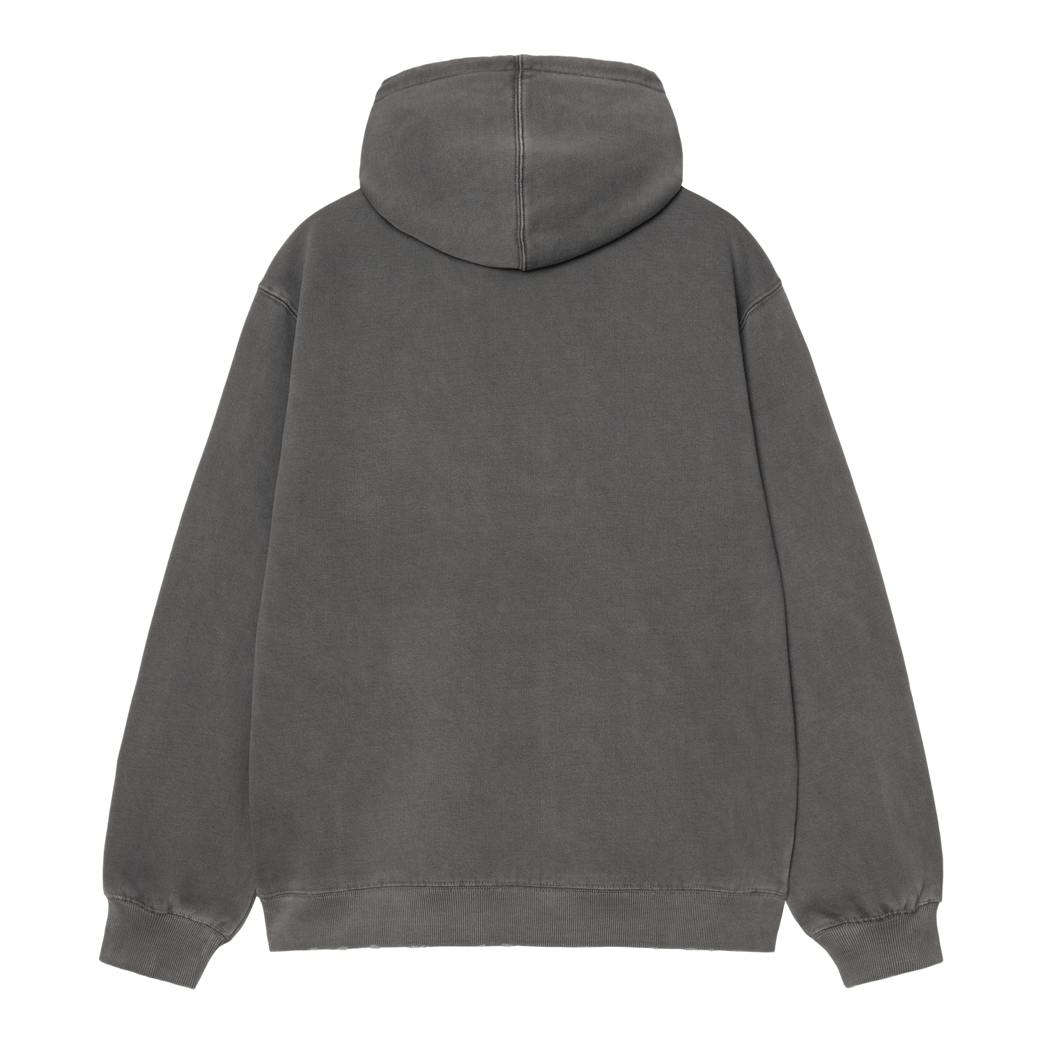 HOODED TORION SWEAT BLACK GRIND WASH