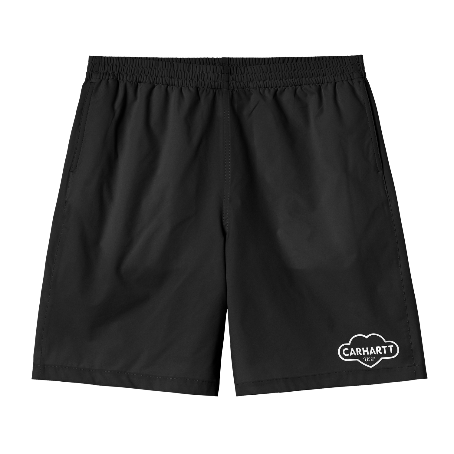 CLOUD HEART SWIM TRUNKS BLACK