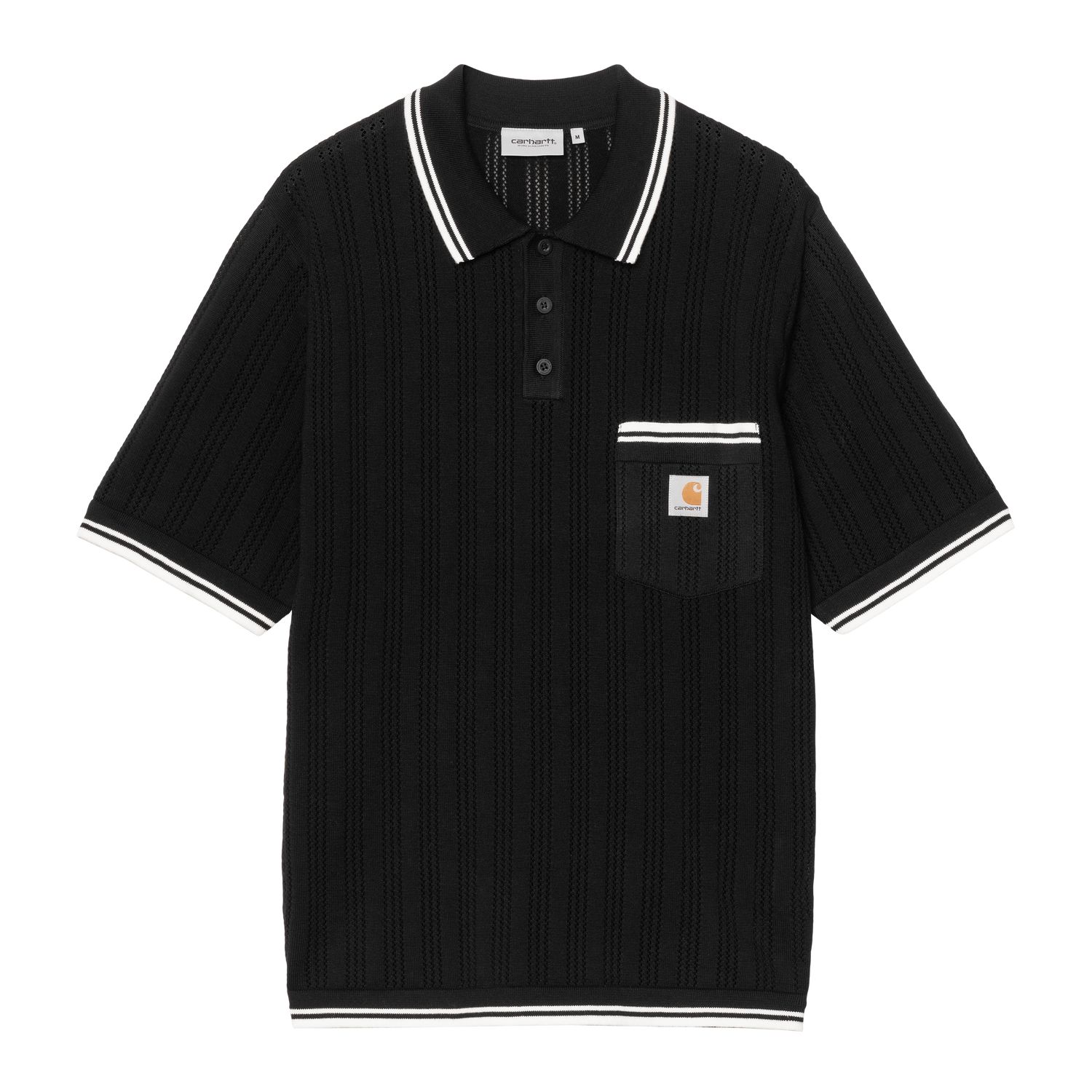S/S RAMSEY POLO BLACK / WAX