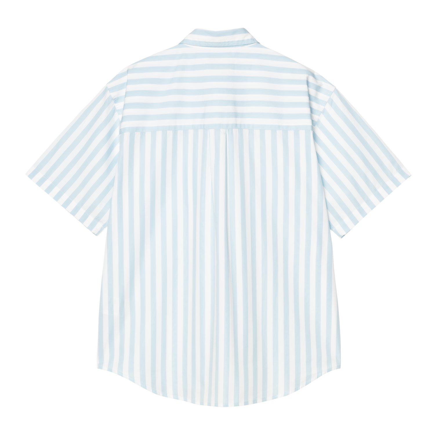 S/S ROYCE SHIRT ROYCE STRIPE, ICARIA / WHITE