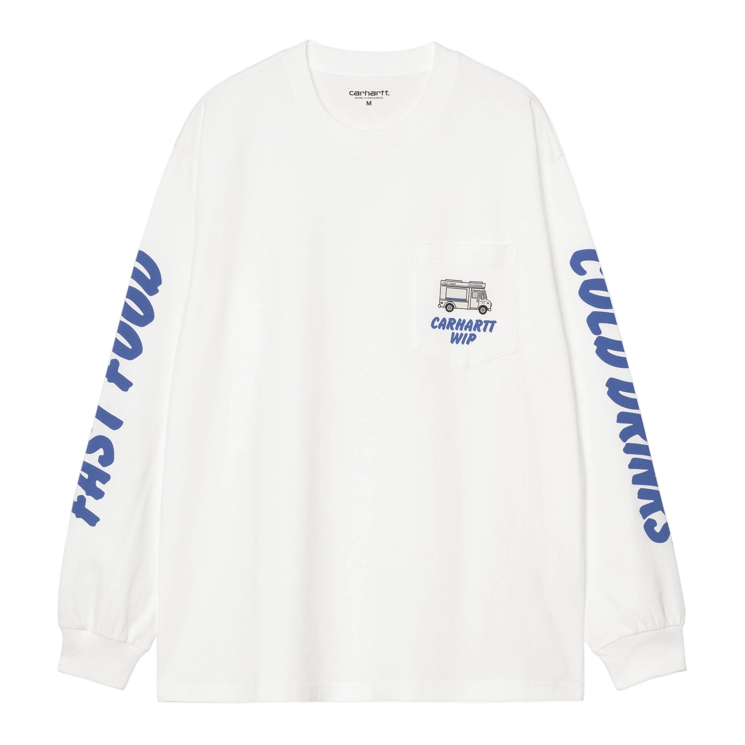 L/S COLD DRINKS T-SHIRT WHITE