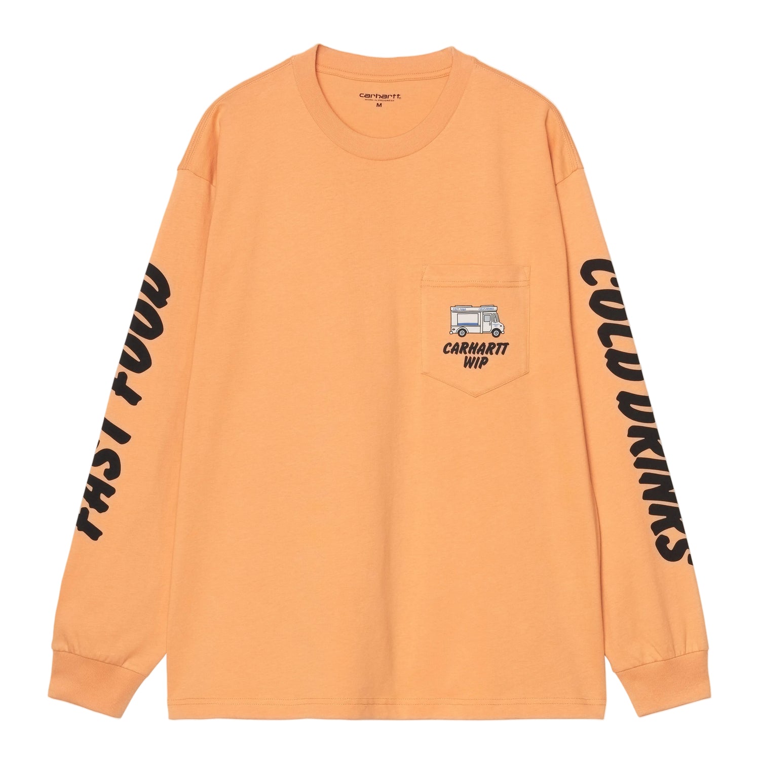 L/S COLD DRINKS T-SHIRT GENTLE ORANGE