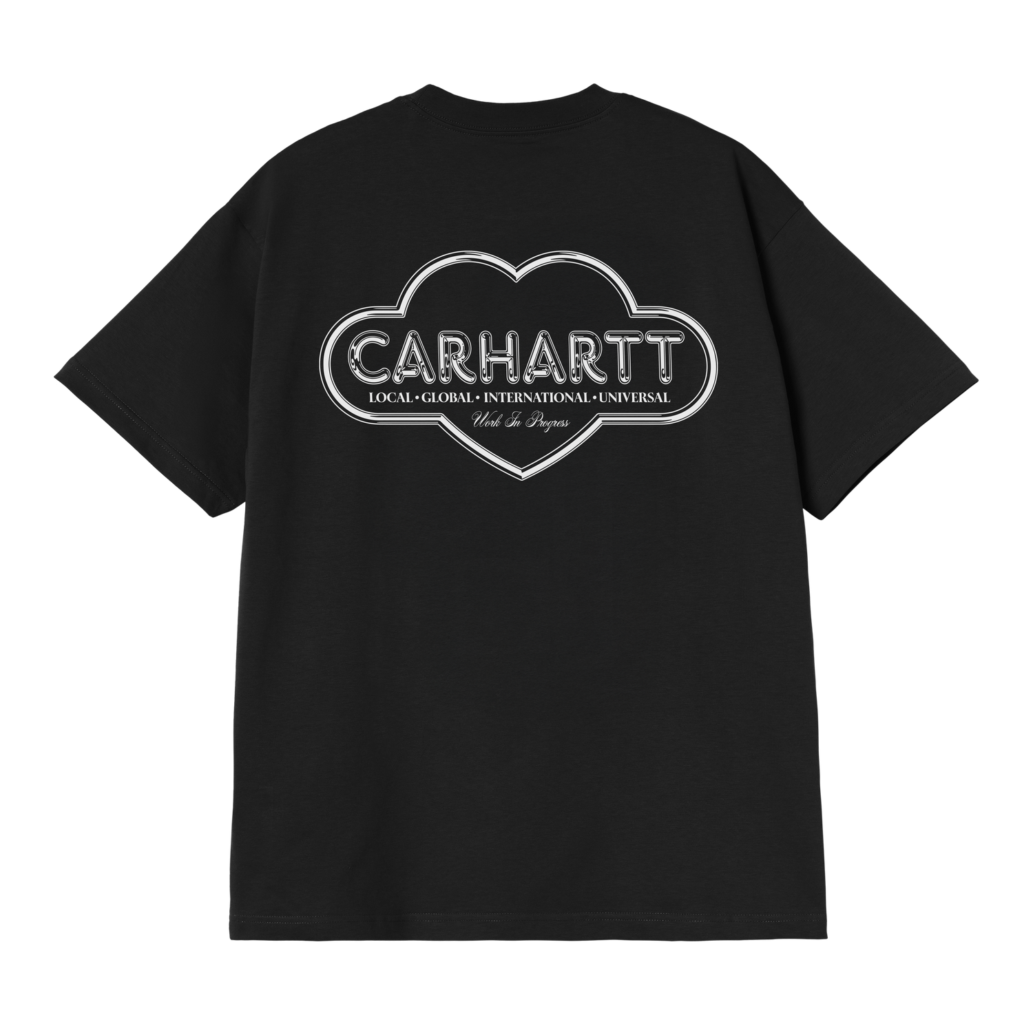 S/S CLOUD HEART T-SHIRT BLACK