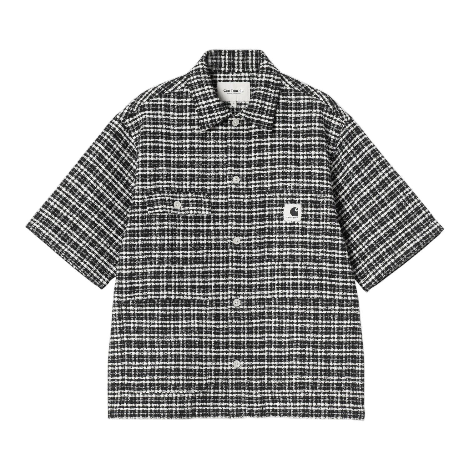 W' S/S MICHIGAN SHIRT KANDER CHECK, BLACK