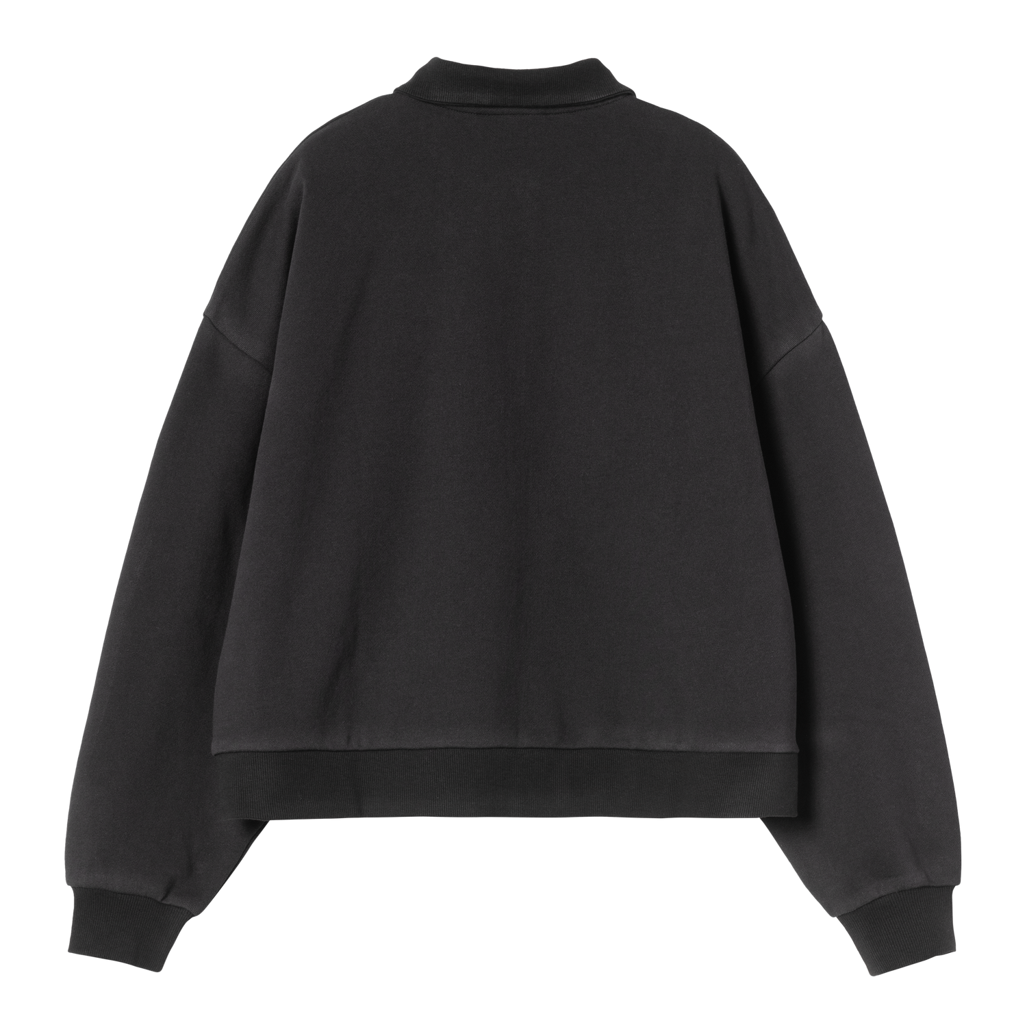 W' BRENTA POLO SWEAT BLACK / WHITE HEAVY STONE WASH