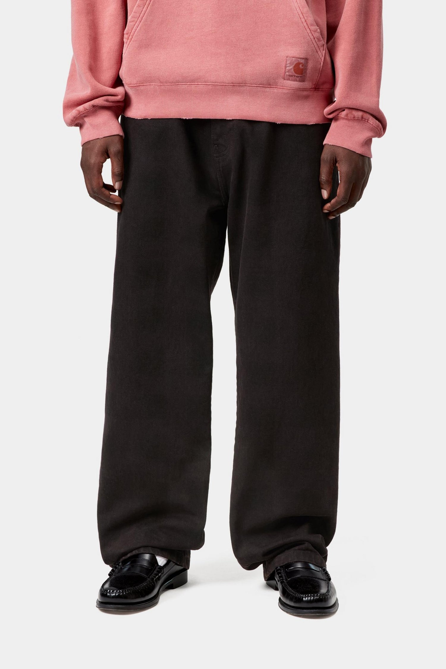 EVERSON PANT EVERSON PRINT, BLACK / PALISANDER GARMENT DYED